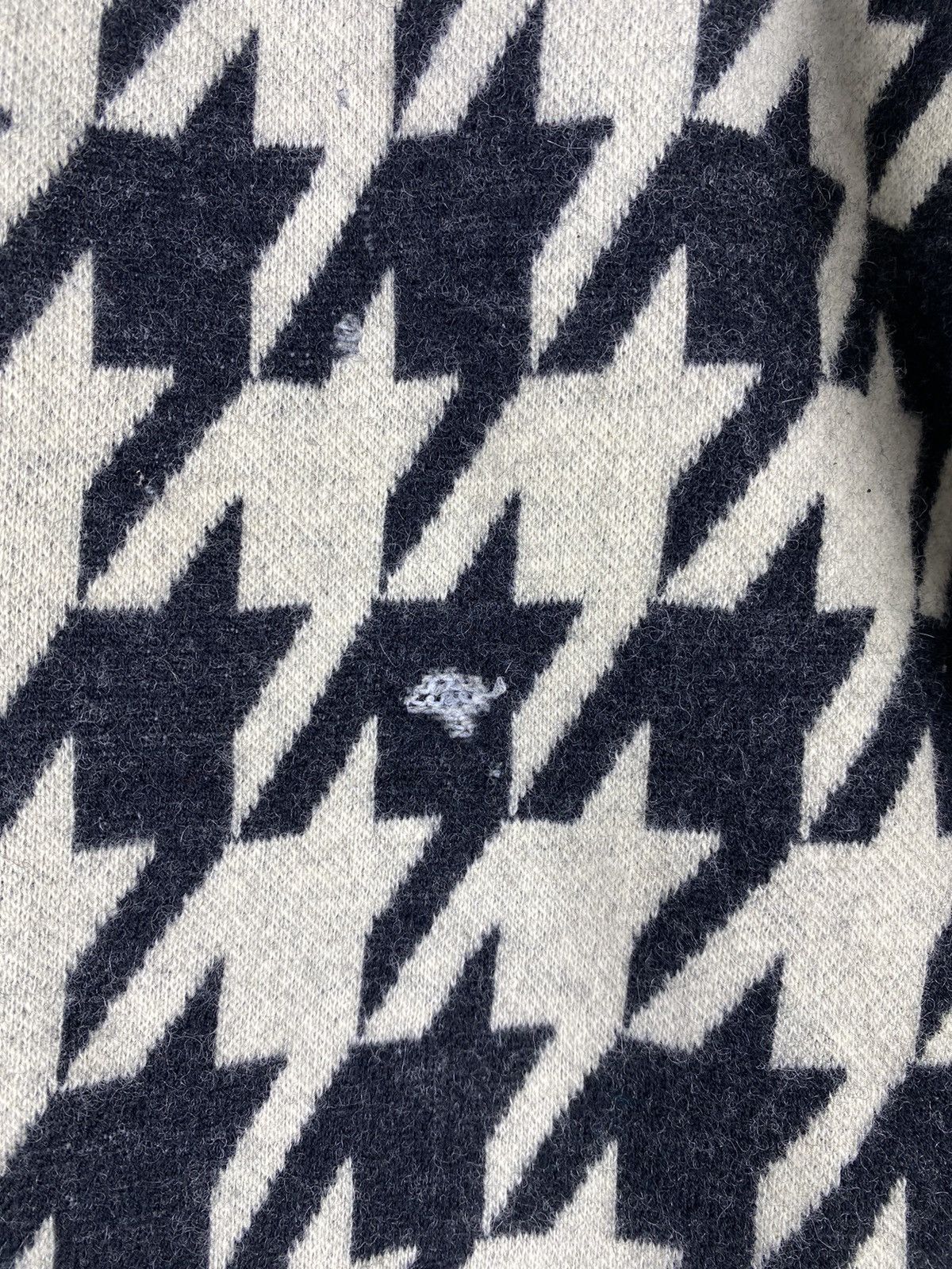 Japanese Brand Vintage 80’s Wool Hountstooth Jacket Button Up Size S / US 4 / IT 40 - 8 Thumbnail