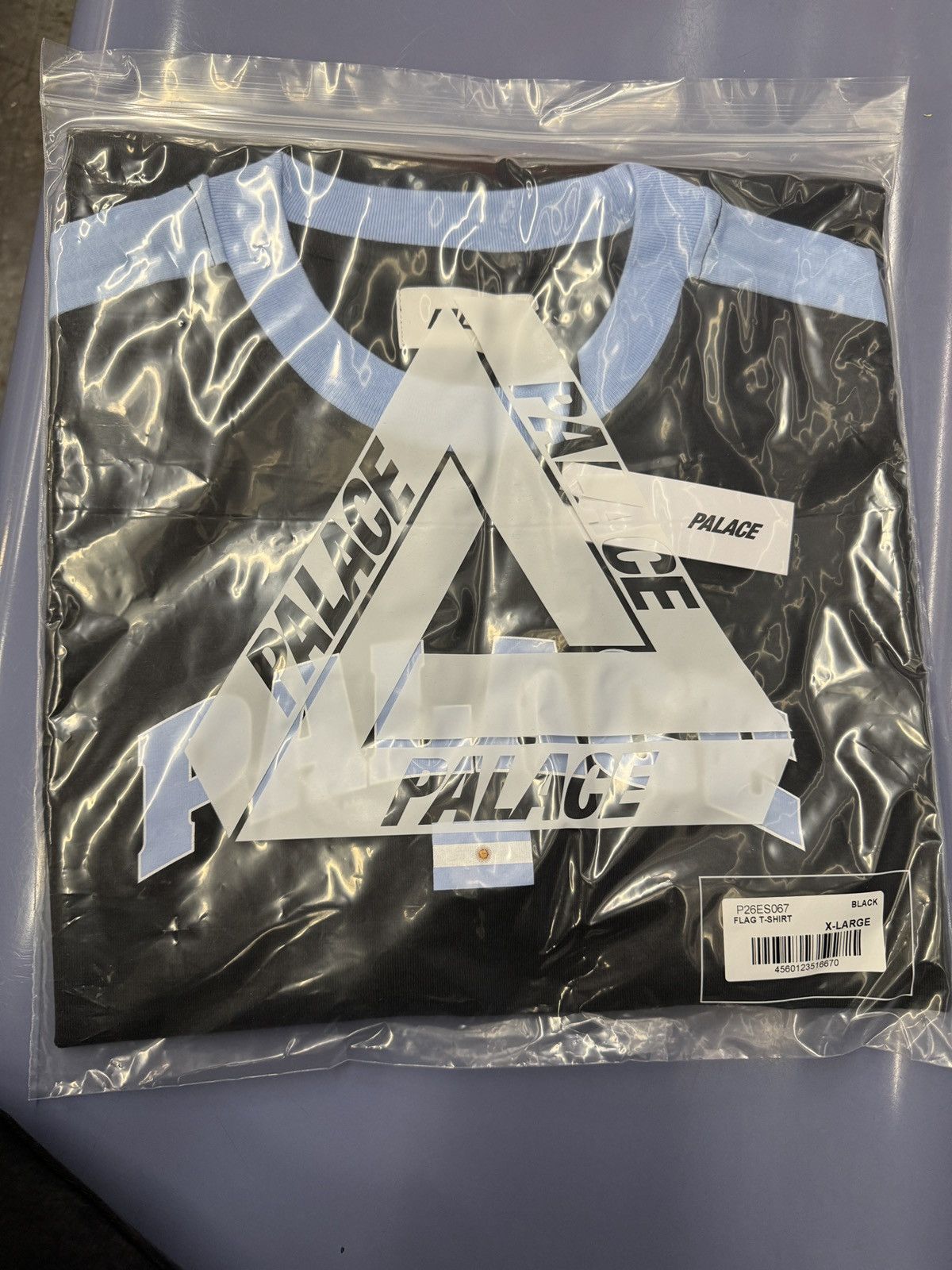 image of (In Hand) Palace Flag T-Shirt Size X-Large in Black, Men's