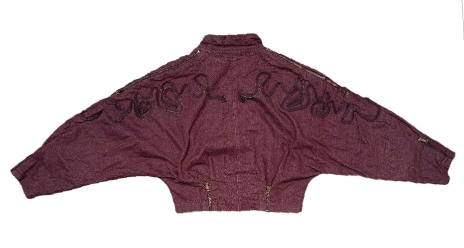 Isamu Katayama Backlash Archive Full Lace Western Maroon DenimJacket iron Multi Zip Size US L / EU 52-54 / 3 - 6 Thumbnail