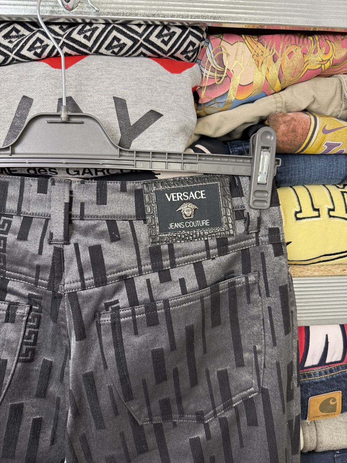 Versace 90’s Versace Jeans Couture Full Print Pants Luxury Size US 31 - 7 Thumbnail