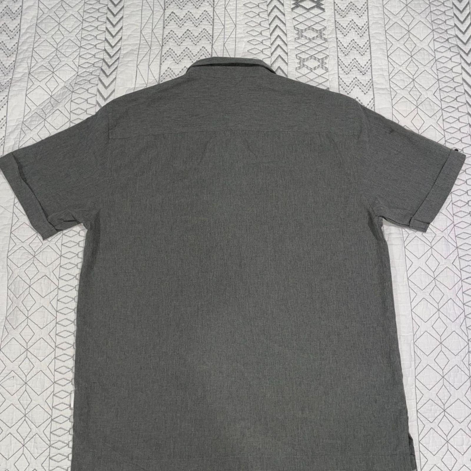 Cubavera Cubavera Men's Geo Embroidered Panel Chambray Shirt Size US L / EU 52-54 / 3 - 5 Thumbnail