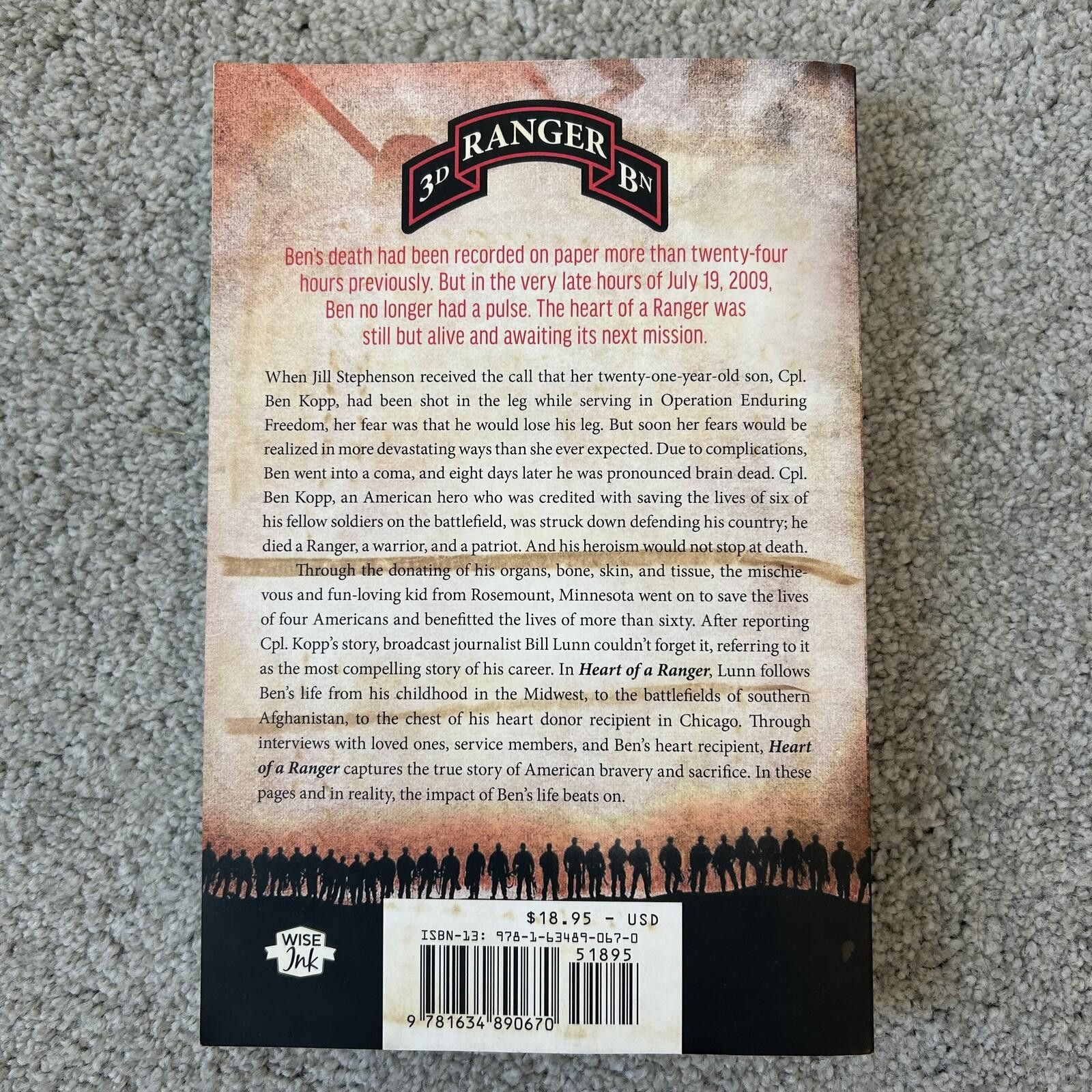 Other Heart of a Ranger by Bill Lunn - True Story of Cpl. Ben Kopp Size ONE SIZE - 2 Thumbnail