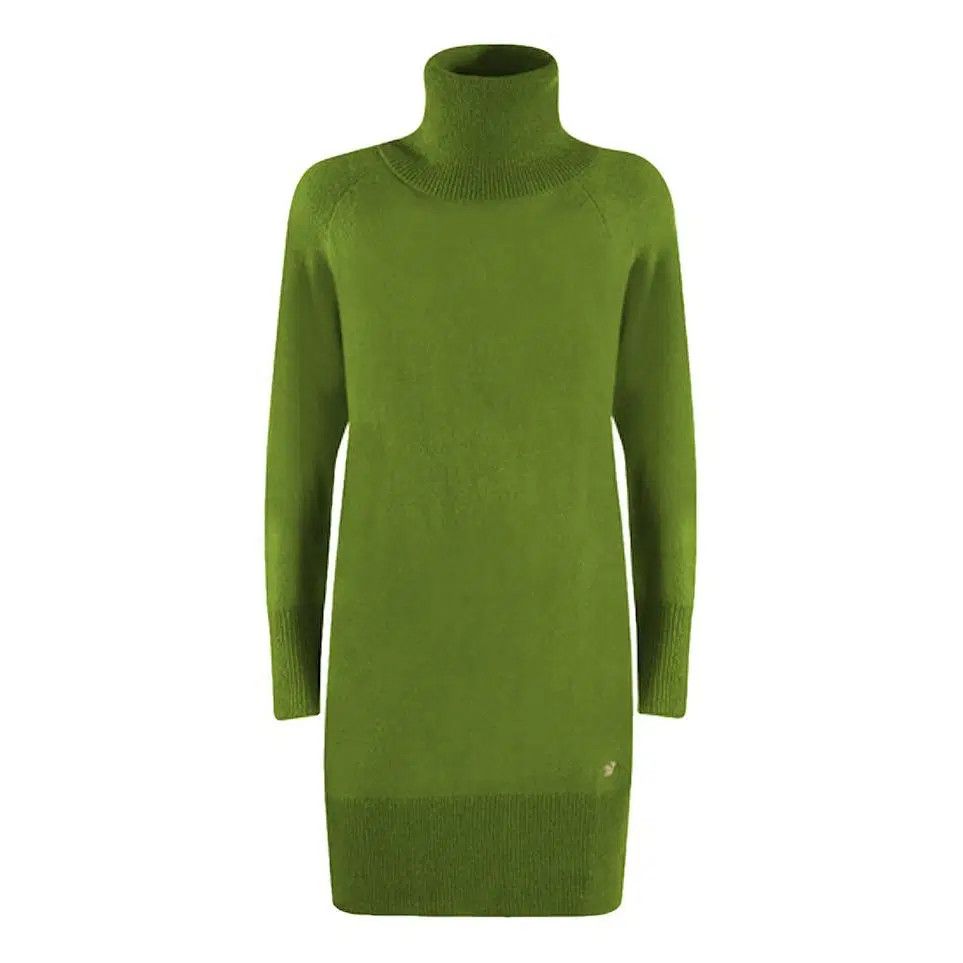 Other Yes Zee women's soft viscose green turtleneck dress Size M / US 6-8 / IT 42-44 - 1 Thumbnail