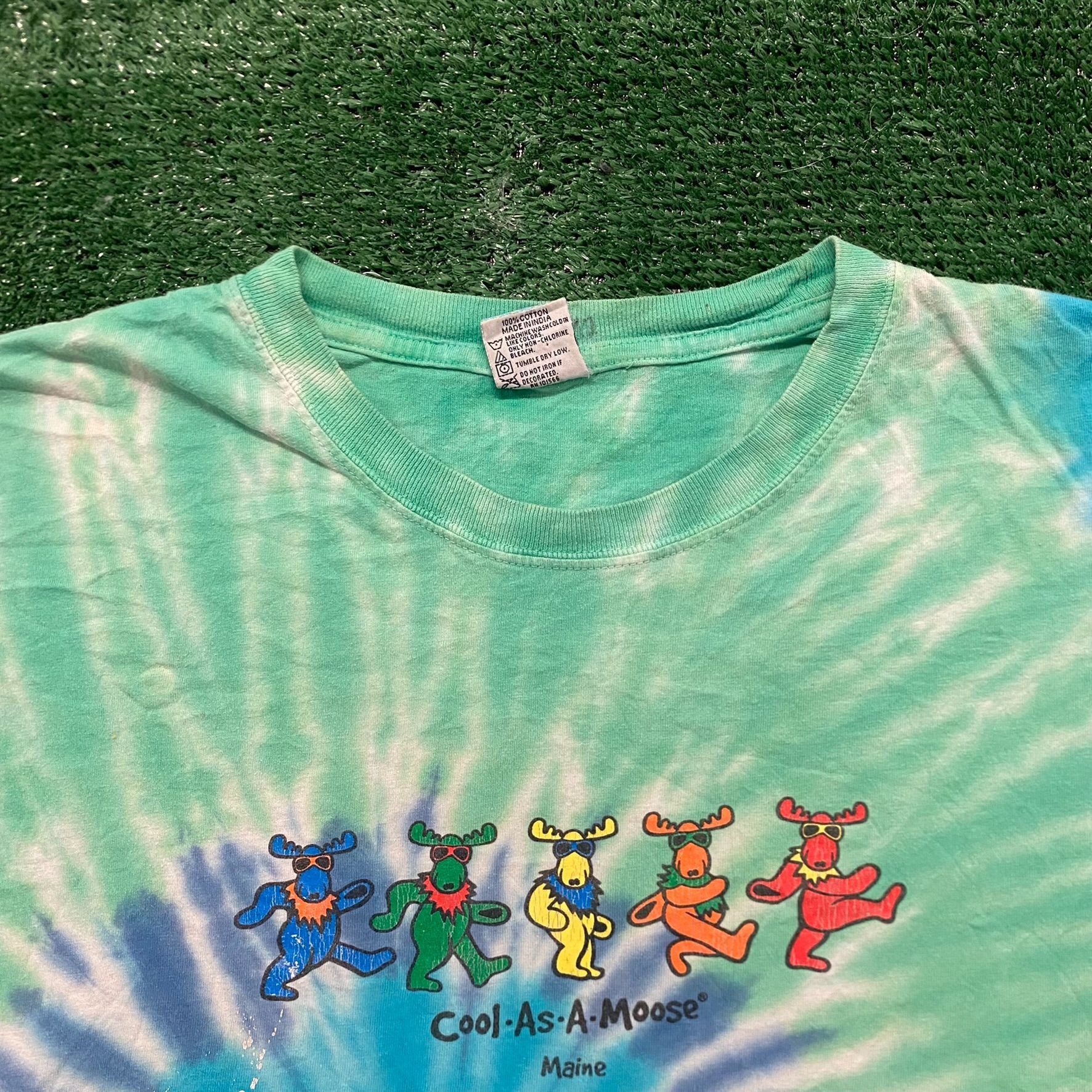 Grateful Dead Vintage Y2K Baggy Maine Moose Grateful Dead Tourist T-Shirt Size US L / EU 52-54 / 3 - 3 Thumbnail