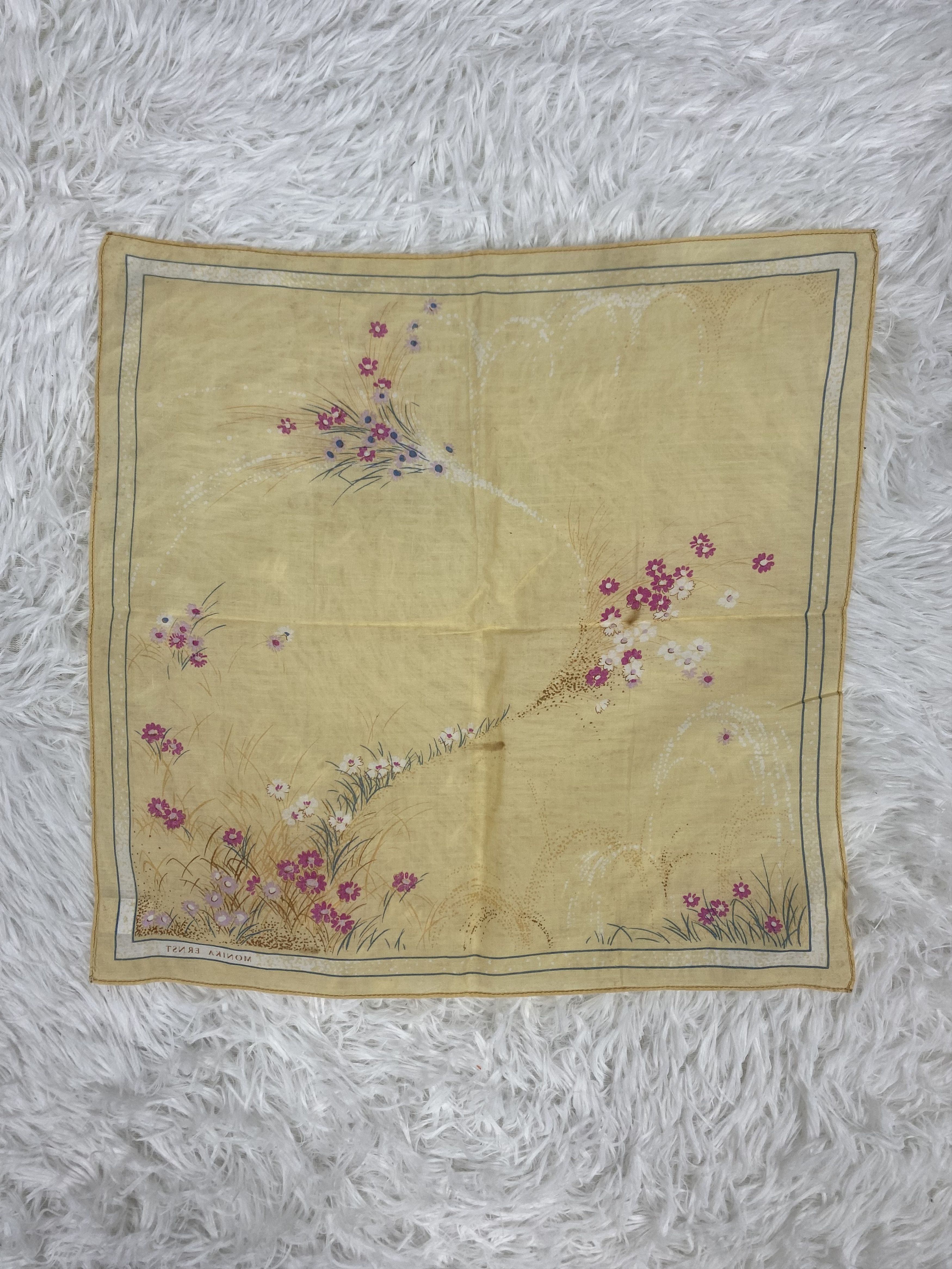 Designer × Vintage Vintage Monika Ernst Handkerchief Neckerchief PH0919 Size ONE SIZE - 4 Thumbnail