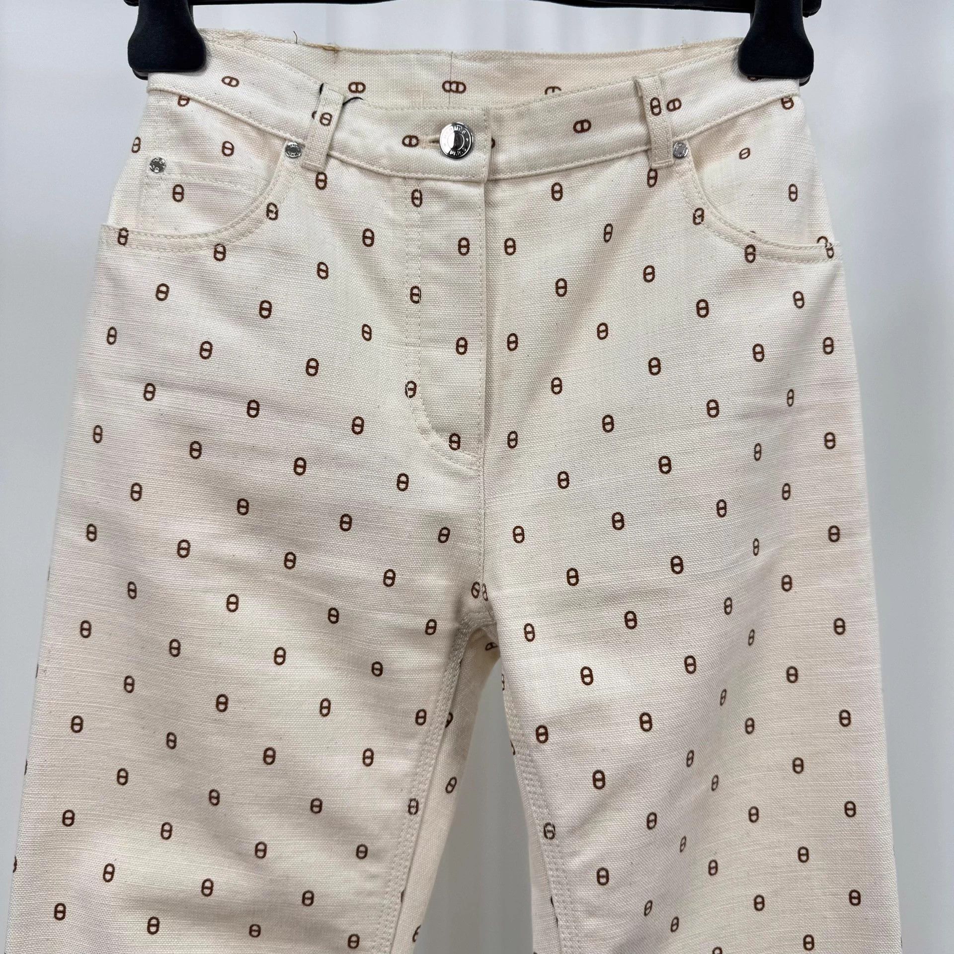 Hermes Hermes Pig Nose All Over Print Jeans 34 98 New Size 25" / US 0 / IT 36 - 3 Thumbnail