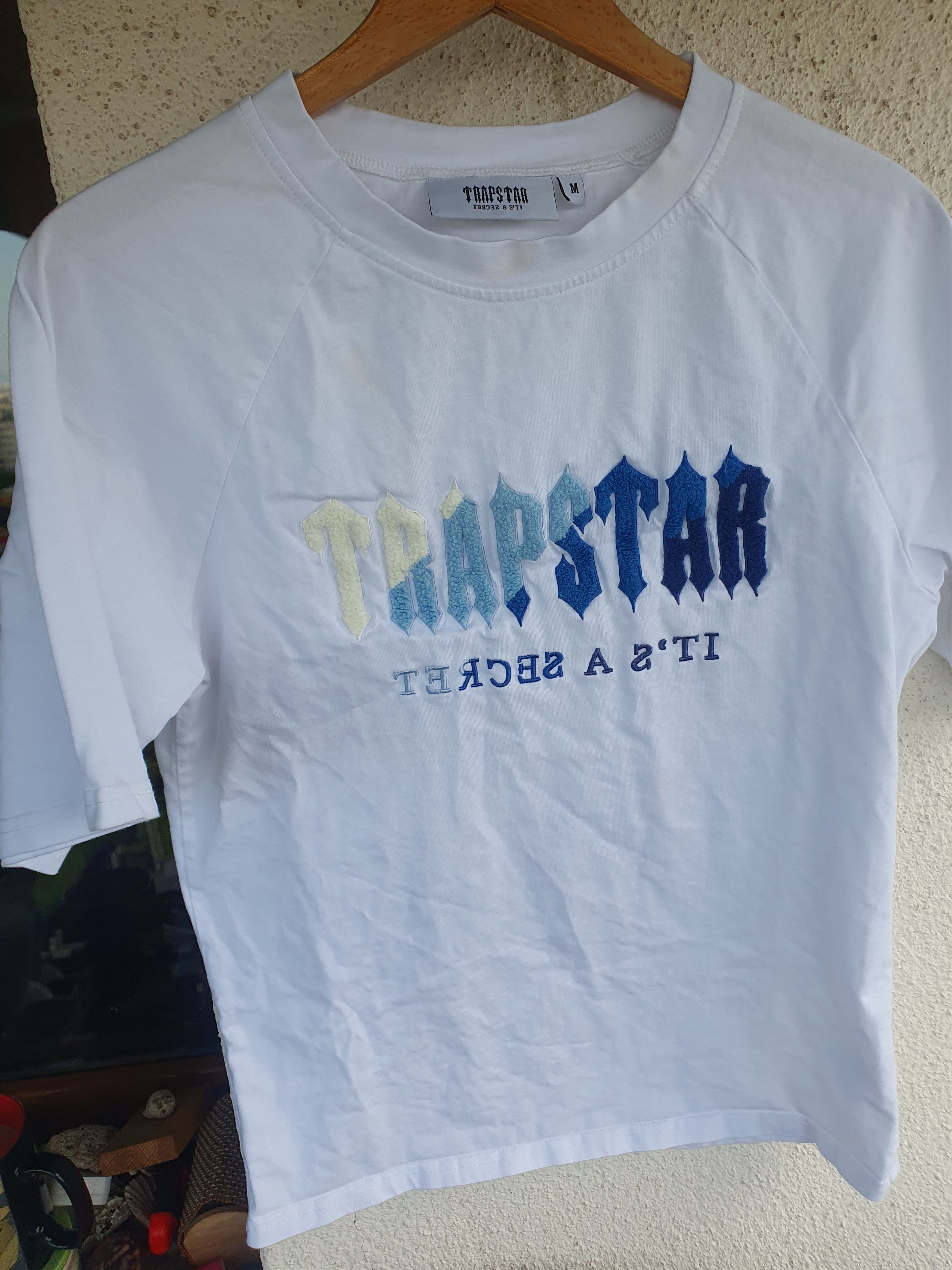 Trapstar London Trapstar Chenille Decoded Ice White t-shirt sz M Size US M / EU 48-50 / 2 - 3 Thumbnail