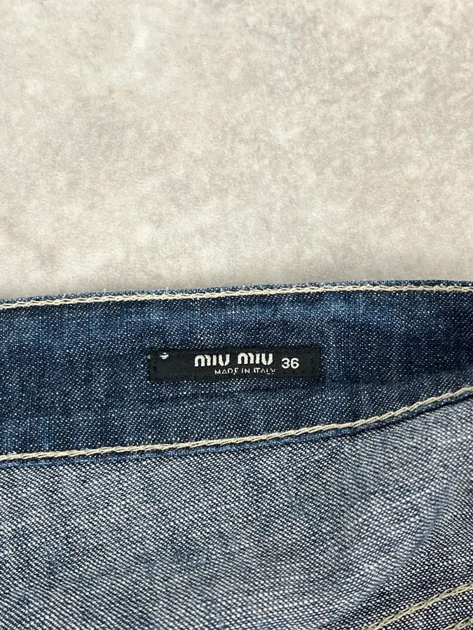 Miu Miu 2000s Miu Miu Brut Denim Jeans Size US 34 / EU 50 - 11 Thumbnail