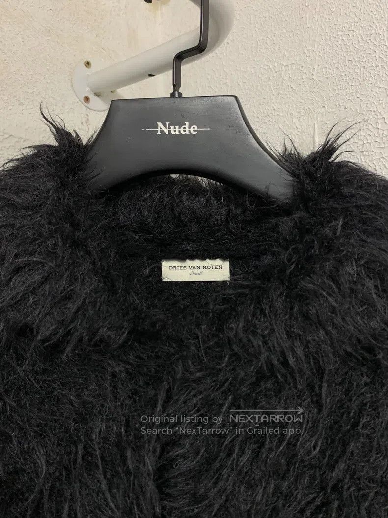Dries Van Noten DRIES VAN NOTEN Mohair Fuzzy Coat Size S / US 4 / IT 40 - 2 Thumbnail