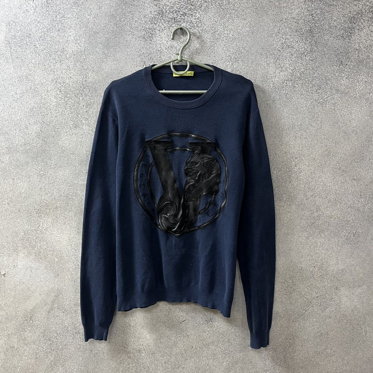 Versace Versace Jeans Big Logo Sweatshirt Size US L / EU 52-54 / 3 - 1 Thumbnail