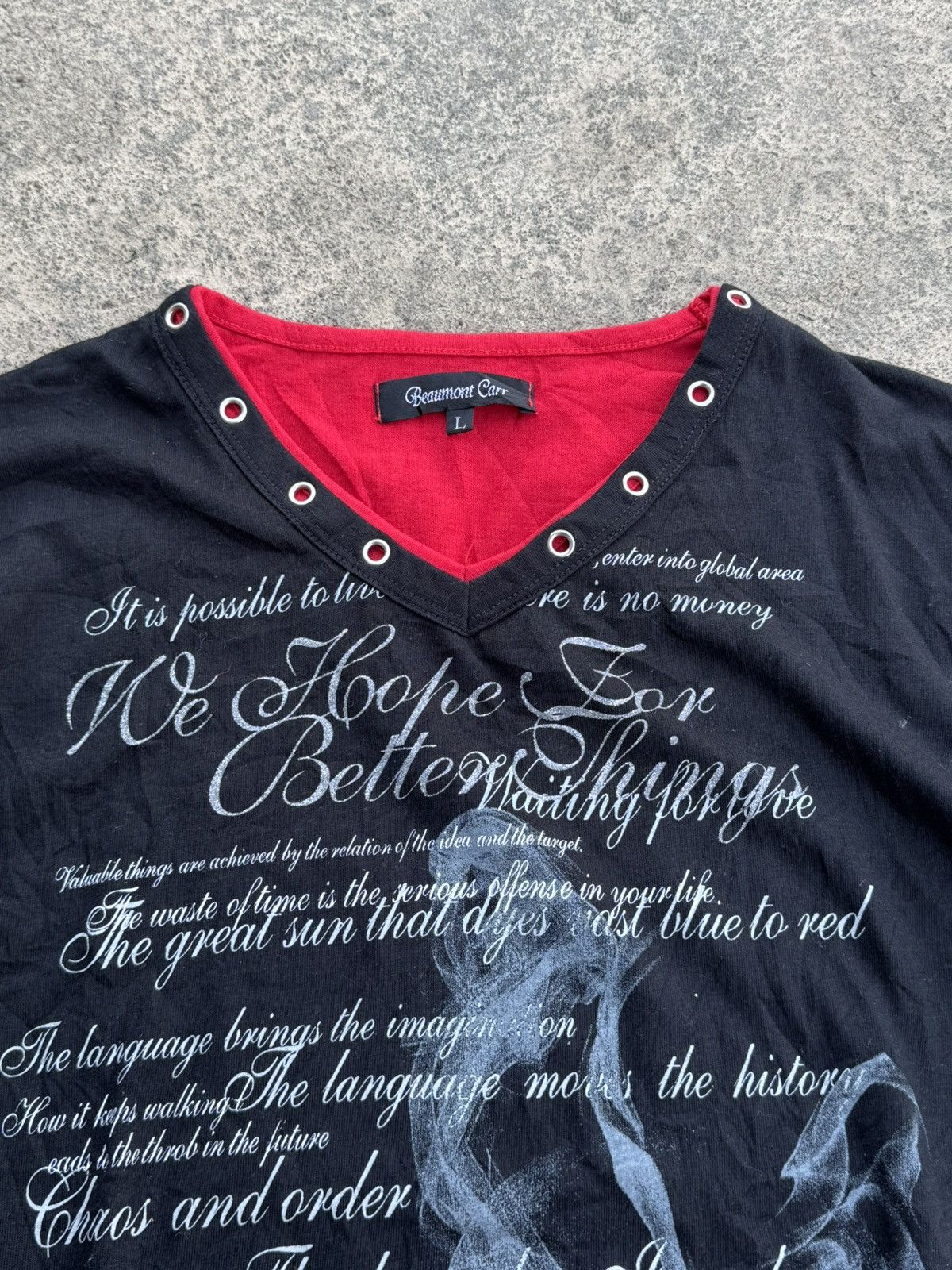 Yasuyuki Ishii Beaumontcarr Poem Smoke Tees Size US L / EU 52-54 / 3 - 3 Thumbnail