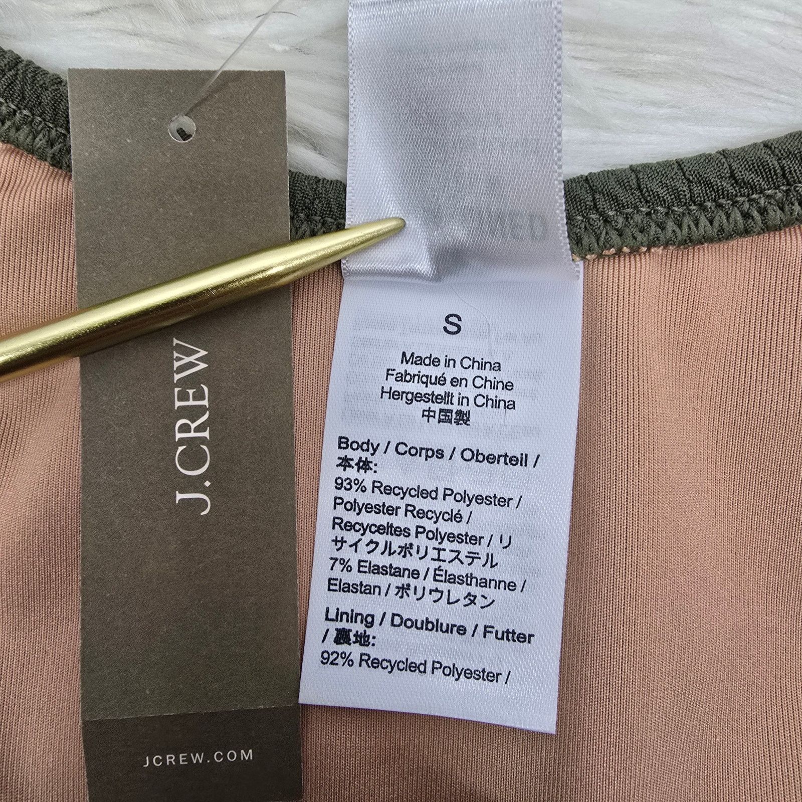 J.Crew NWT J. Crew Textured curved-waist cheeky bikini bottom S Size ONE SIZE - 7 Thumbnail