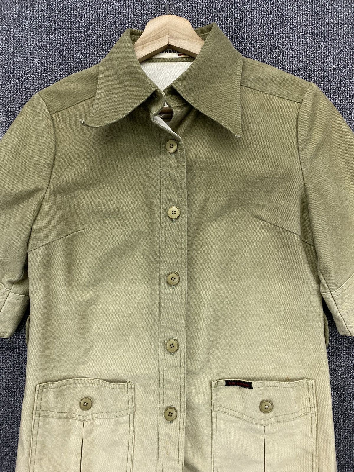 Japanese Brand Vintage 90s Blue Ribbon Button Up Chore Jacket Size S / US 4 / IT 40 - 3 Thumbnail