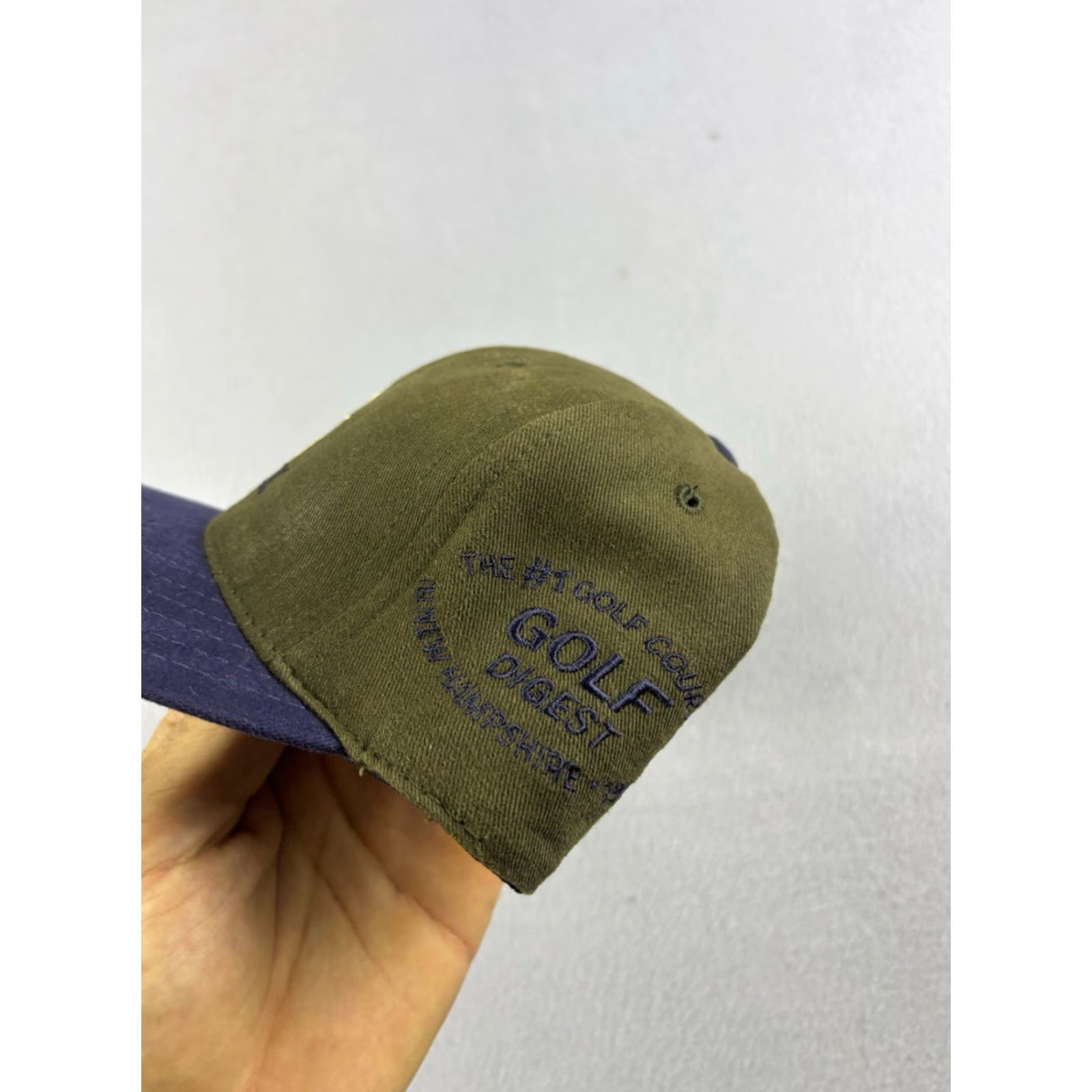 Vintage VINTAGE Unbranded Hat Golf Strapback Cap Green Blue Embroidered The Shattuck Golf Course Adjustable One Size Men Canvas Cotton Wide Brim Casual Size ONE SIZE - 3 Thumbnail