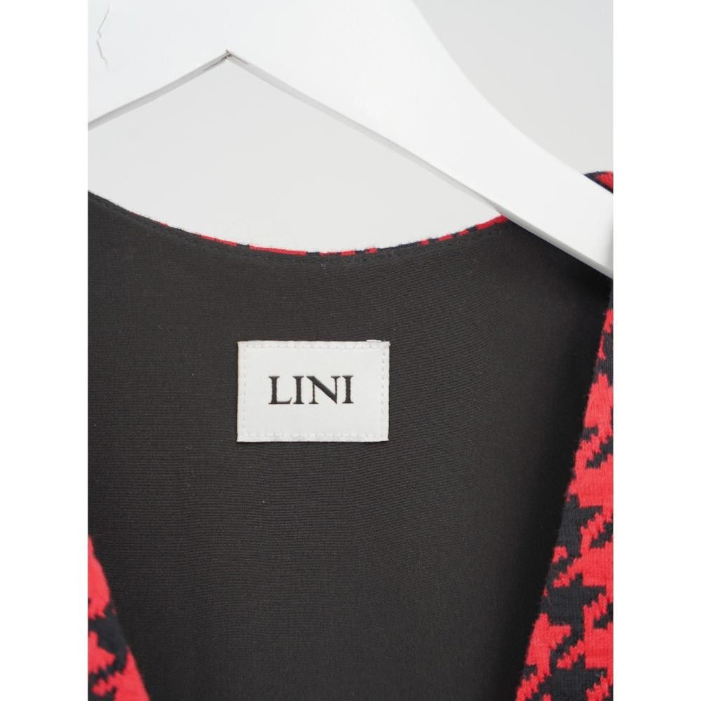Designer Lini Red Houndstooth Mini Dress Size S Size S / US 4 / IT 40 - 7 Thumbnail