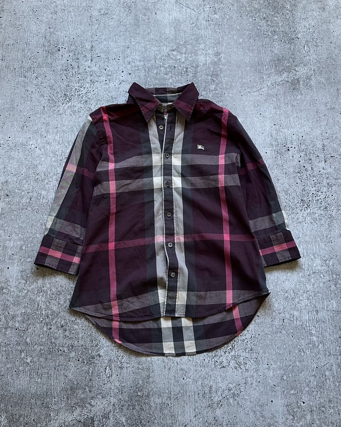 Burberry Women's Burberry London Vintage Nova Check Button Up Shirt Size XS / US 0-2 / IT 36-38 - 1 Thumbnail