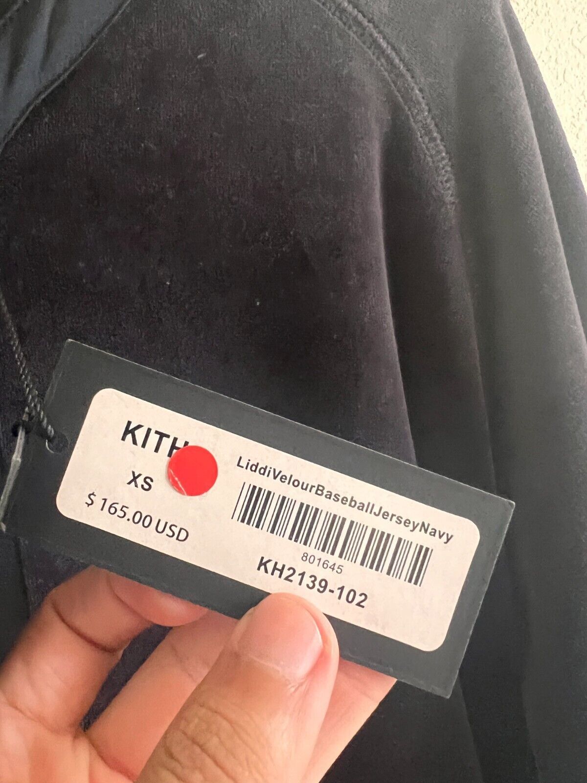 Kith Kith Lidl Velour Baseball Jersey M Navy Size US XS / EU 42 / 0 - 6 Thumbnail