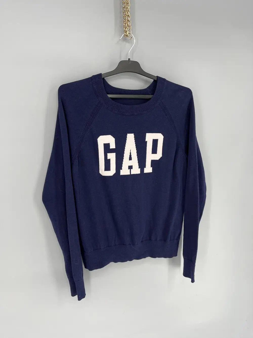 Gap Lambswool Sweater Crewneck Pullover GAP Womens Small Navy Size S / US 4 / IT 40 - 3 Thumbnail