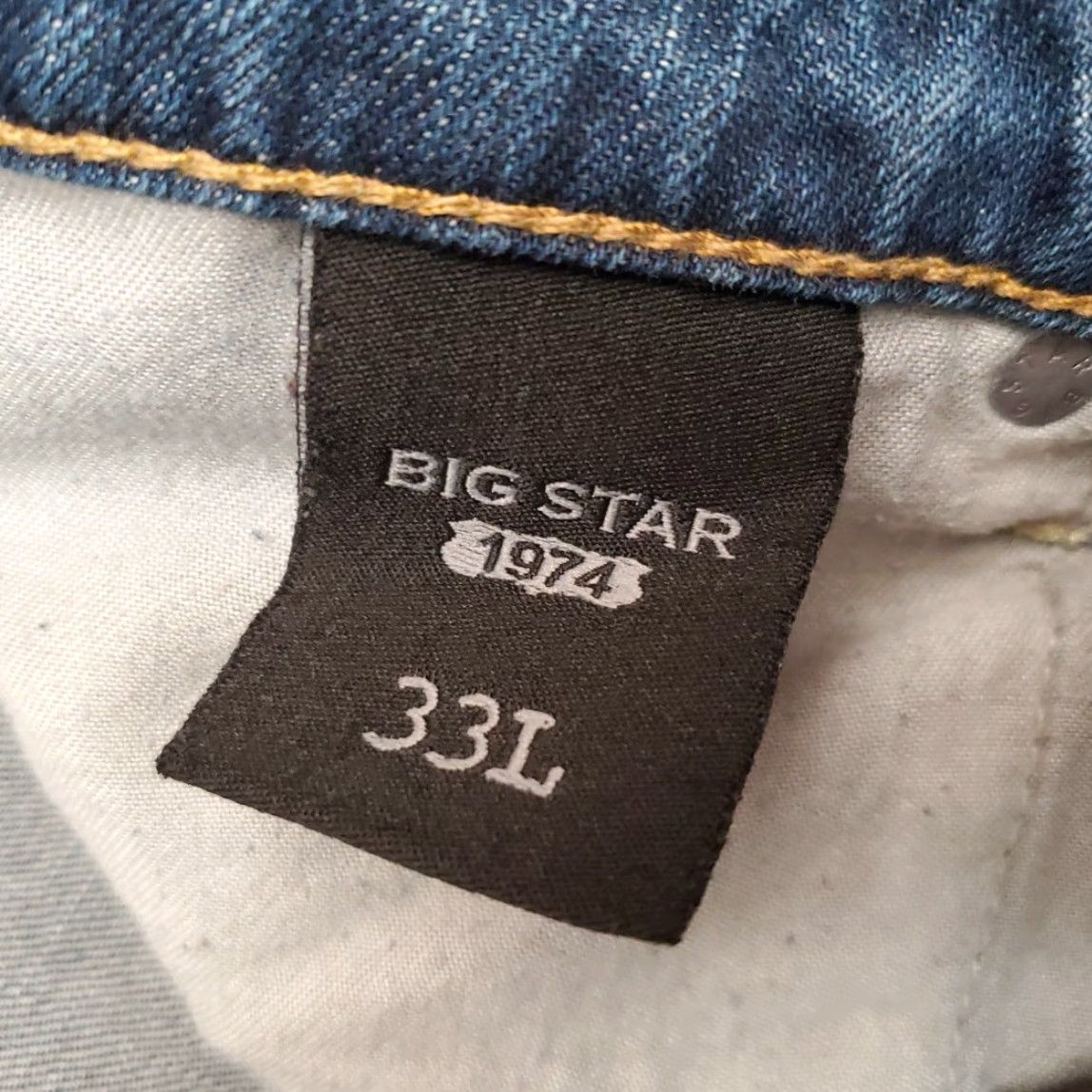 Denime VINTAGE Big Star Jeans Women 33 L Blue Denim Hazel Mid Rise Boot Cut Western cowboy Pant Size 24" / US 00 / IT 34 - 5 Thumbnail