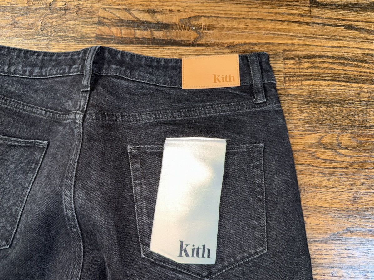 Kith KITH Varick Denim Jean Black Wash Raw Hem Size 33 Size US 33 - 9 Thumbnail