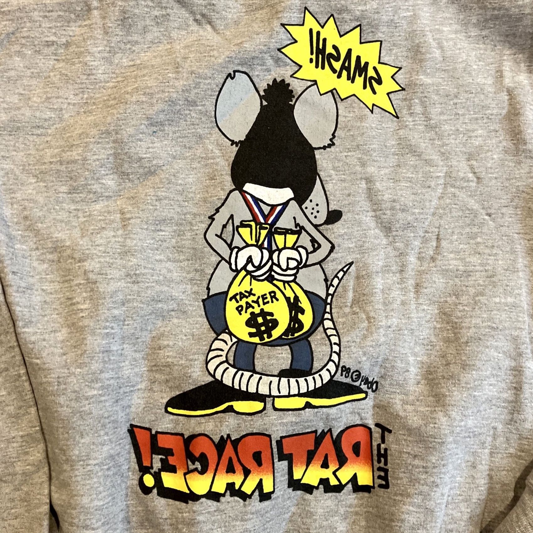 Obey VINTAGE Obey Crewneck Sweatshirt USA S The Rat Race Double Sided 1989 Size US S / EU 44-46 / 1 - 7 Thumbnail