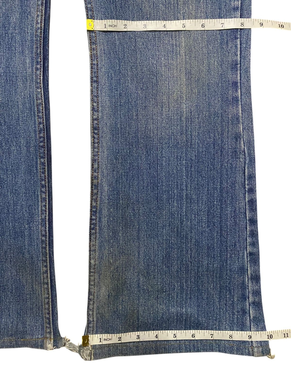 Seditionaries Vintage Japanese Brand Nylaus Grunge Distressed Flare Jeans Size US 31 - 15 Thumbnail