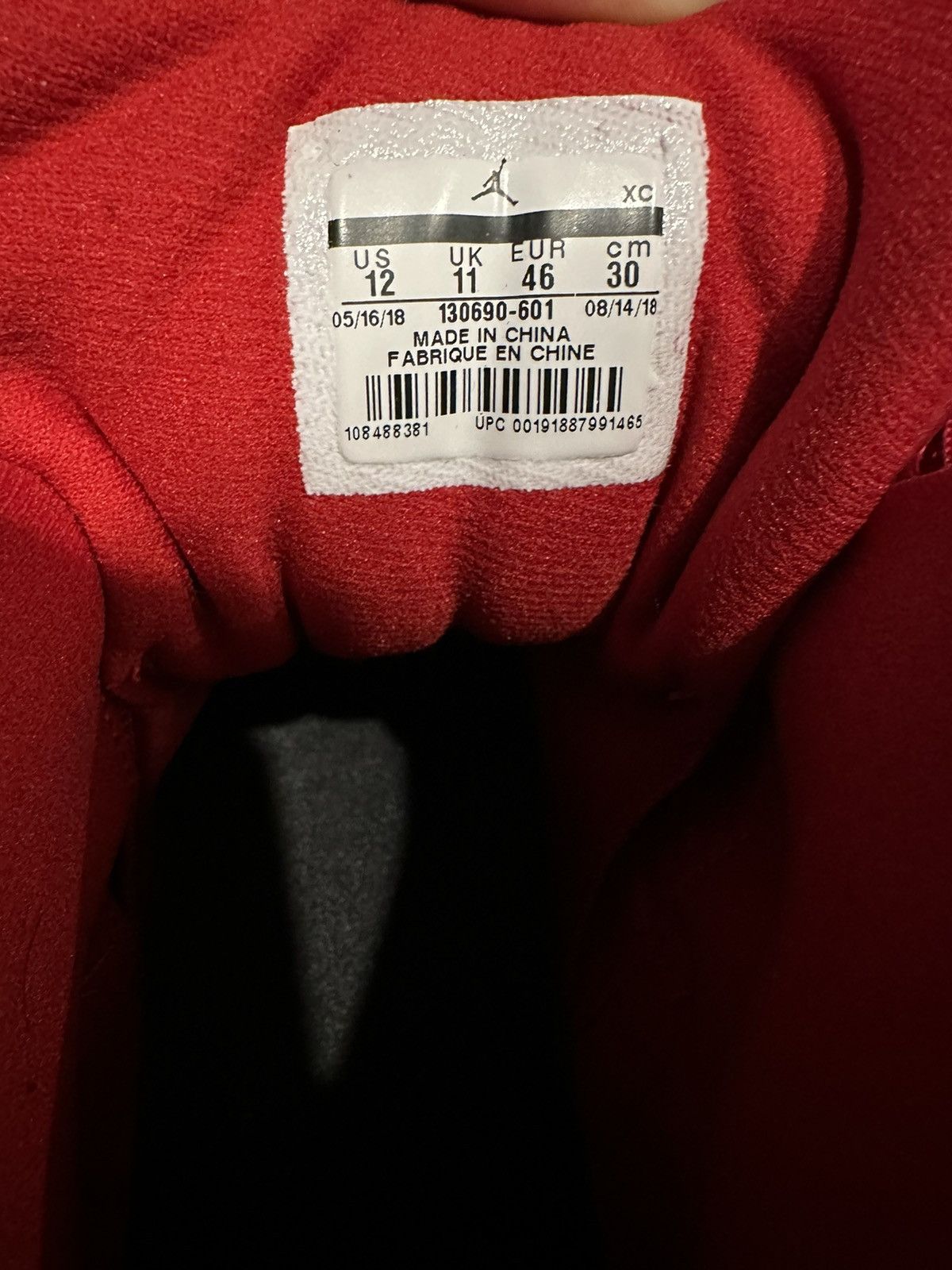 Jordan Brand Jordan 12 Gym Red Size US 12 / EU 45 - 4 Thumbnail