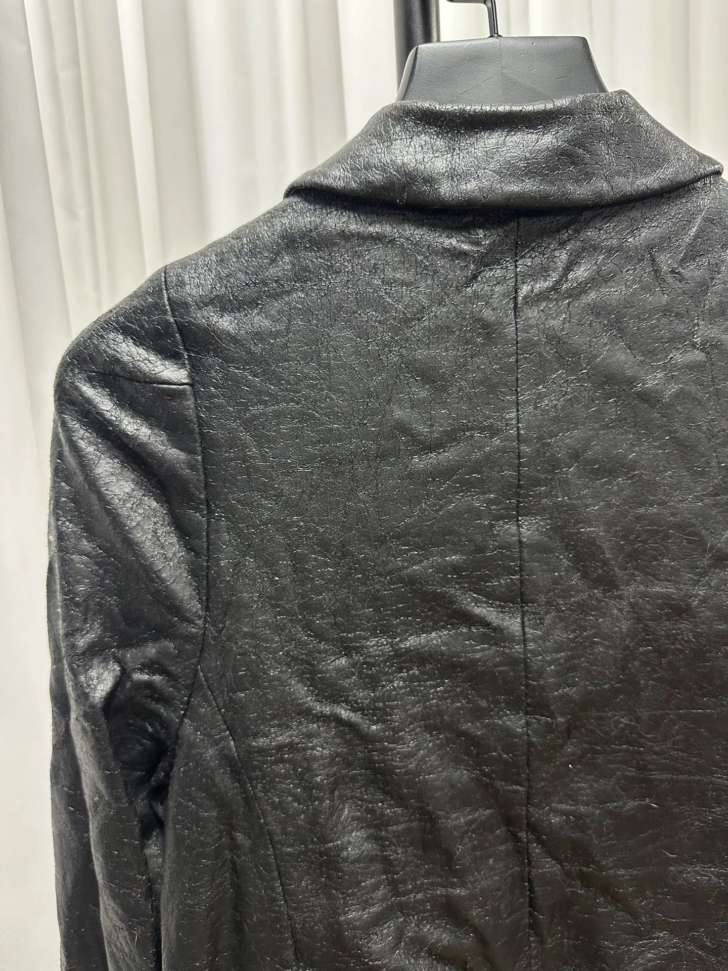 Comme des Garcons CDG Tricot Vintage Faux Leather Mand Coll Jkt (Bust 98, L62) Size ONE SIZE - 5 Thumbnail