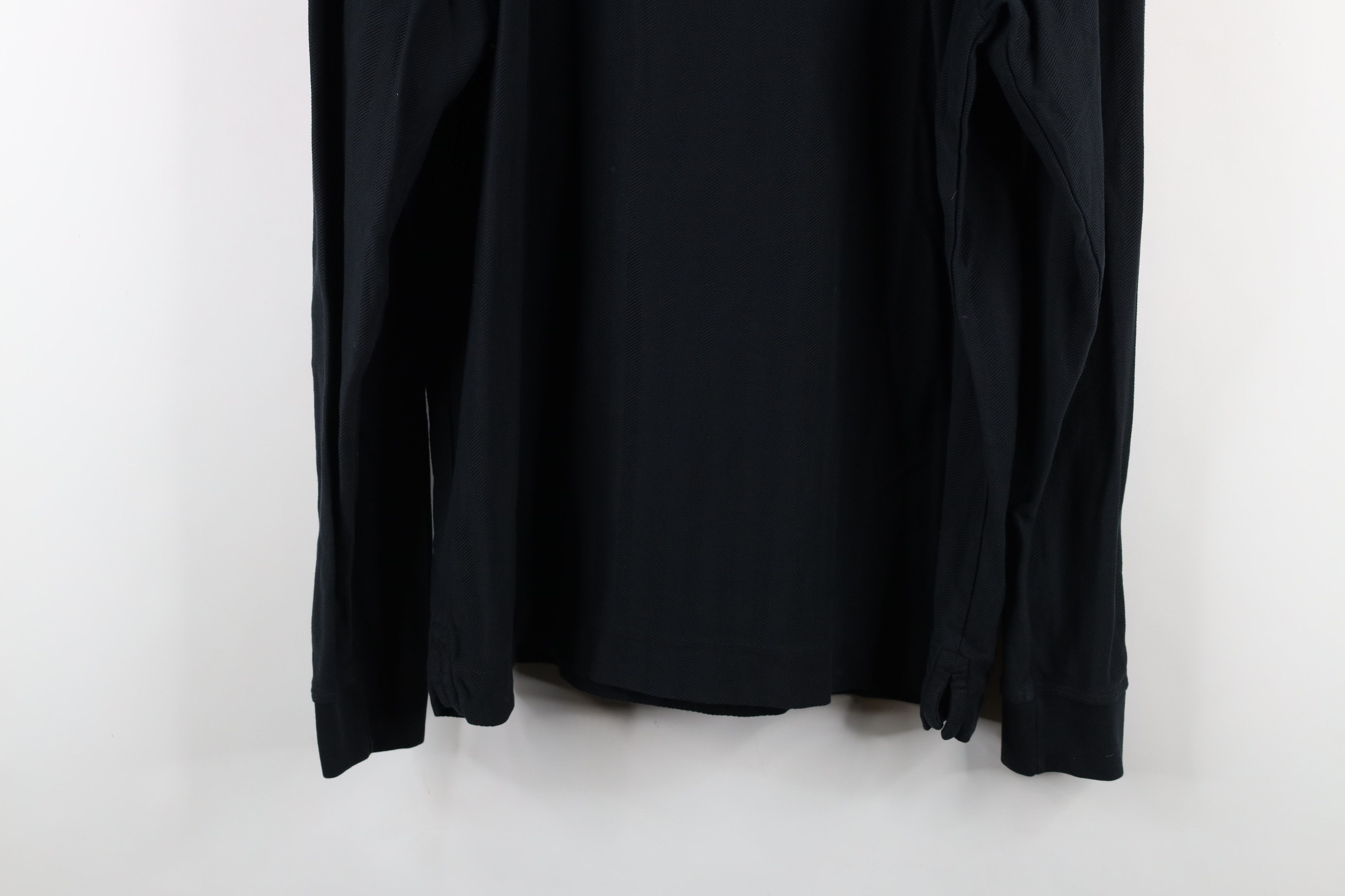 Vintage Vintage 90s Streetwear Herringbone Long Sleeve Polo Shirt Size US L / EU 52-54 / 3 - 13 Thumbnail