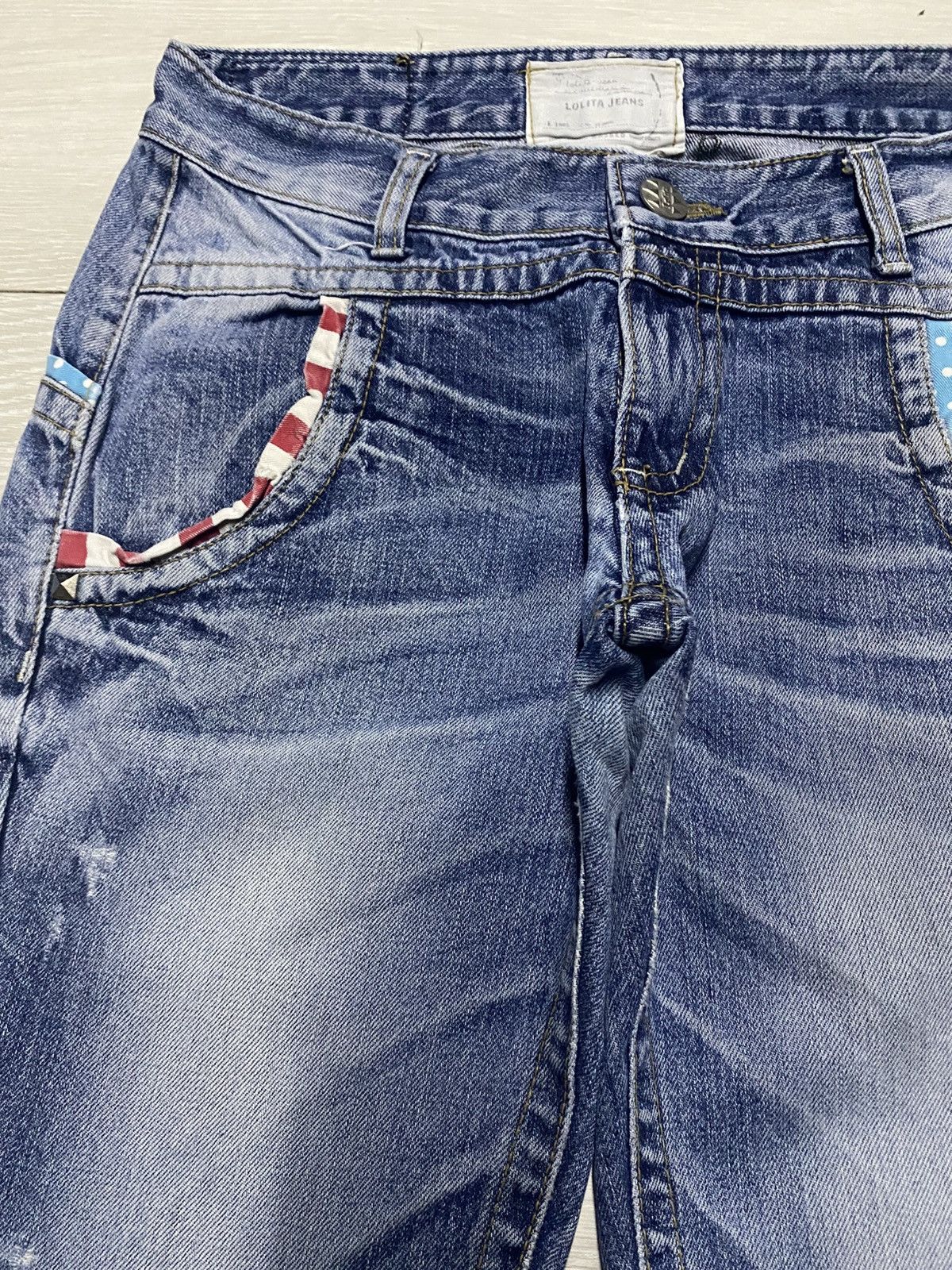 Japanese Brand Vintage Japanese Brand Lolita Embroidery Robot Spike Jeans Size US 31 - 7 Thumbnail