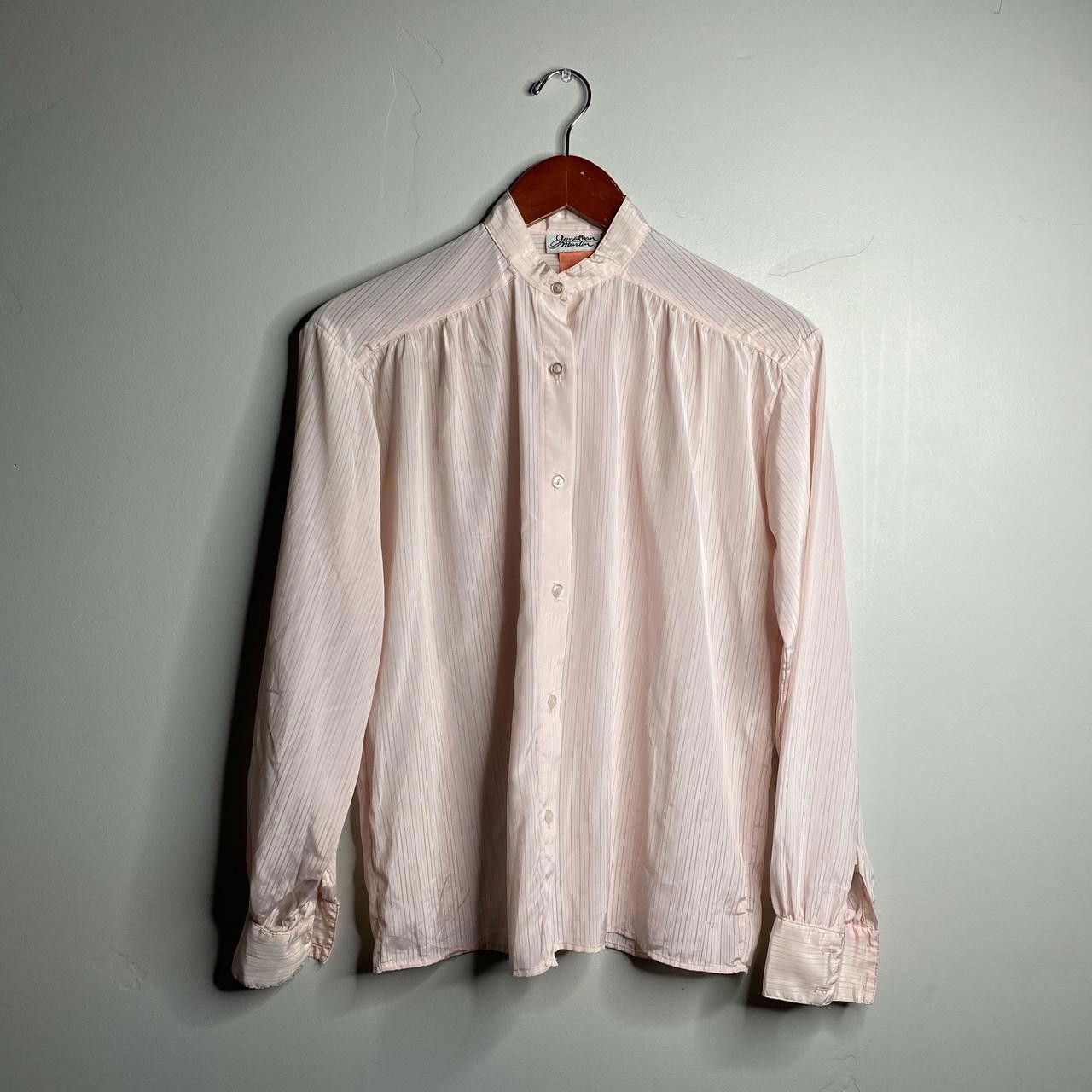 Vintage 90s Vintage Pink Blouse Size 3 Size M / US 6-8 / IT 42-44 - 1 Thumbnail