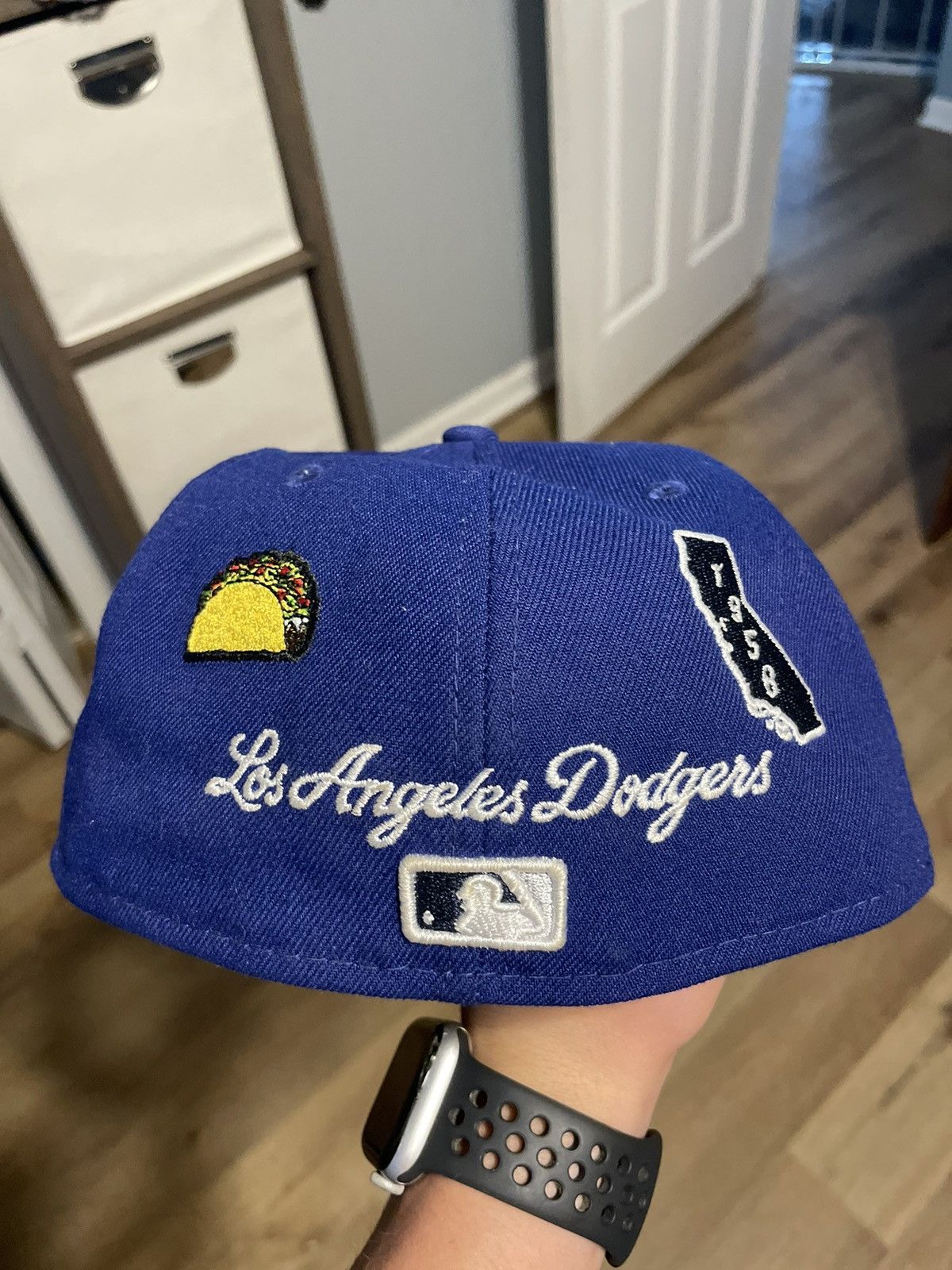 New Era LA Dodgers New Era Patchwork Fitted Cap Size ONE SIZE - 3 Thumbnail