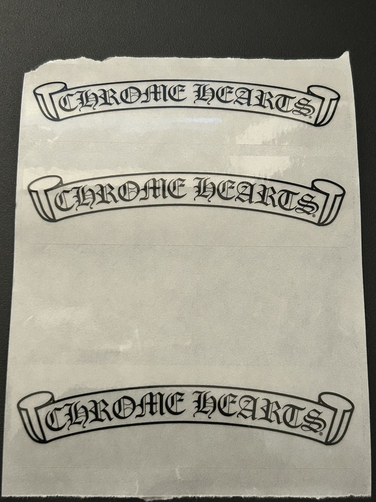 Chrome Hearts Chrome Hearts Scroll Sticker Sheet 3X Size ONE SIZE - 1 Preview