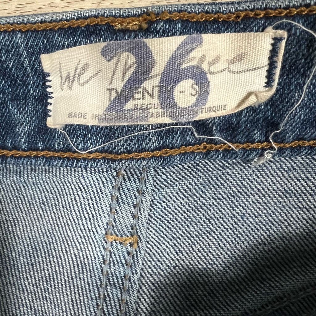 Free People We The Free High Rise Slim Straight Jeans, Intentional Distr Size 26" / US 2 / IT 38 - 8 Thumbnail
