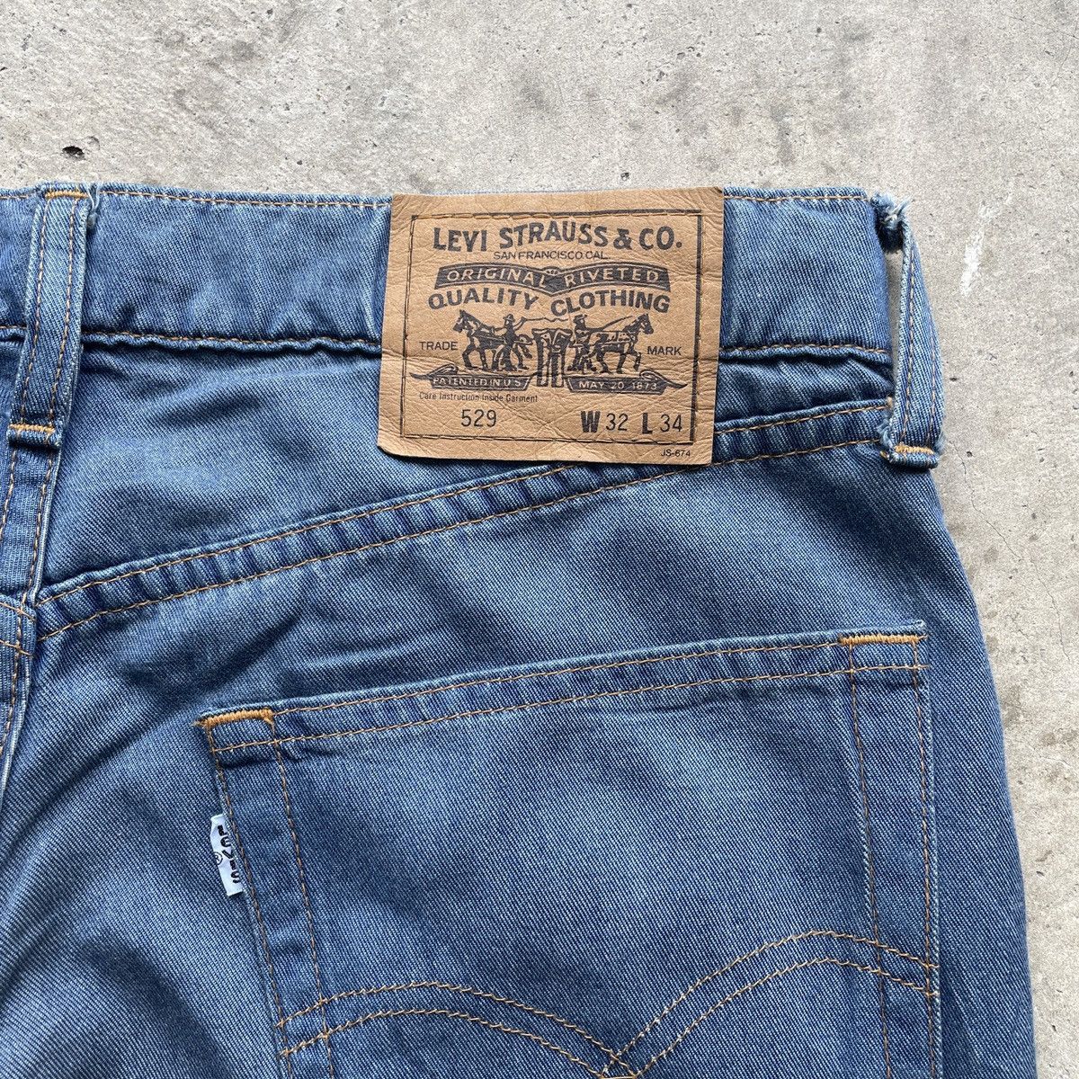 Levi's Vintage Levi’s 529 Soft Denim Baggy Pants W32x31 Size US 32 / EU 48 - 10 Thumbnail