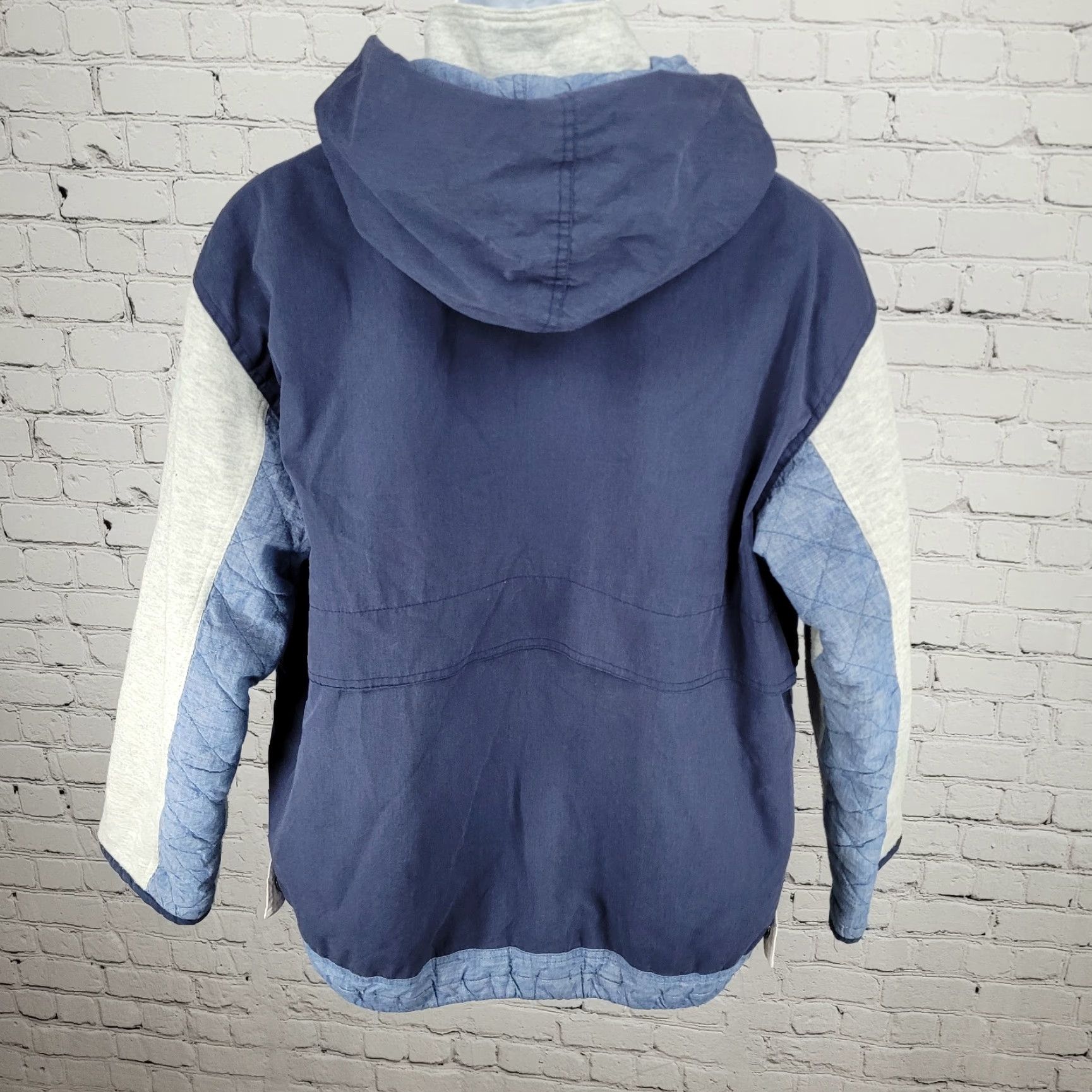Vintage VINTAGE Andy Johns Blue Retro Hooded Insulated Quilted Layered Jacket Size Medium M Size M / US 6-8 / IT 42-44 - 2 Thumbnail