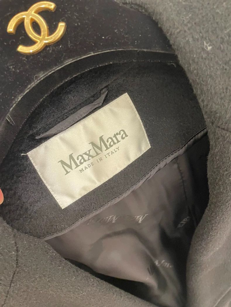 Max Mara Max Mara Black Camel Coat Size S / US 4 / IT 40 - 3 Thumbnail