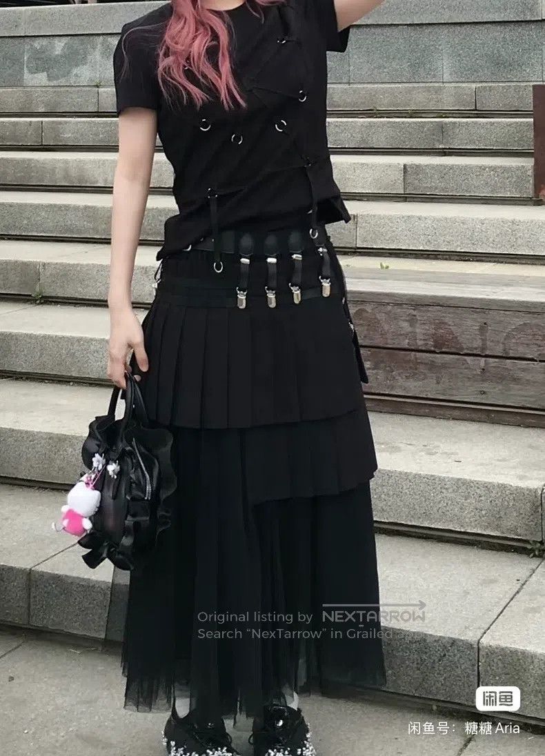 Comme des Garcons Comme Des Garcons size L Clip Pleated Skirt Size 23" - 5 Thumbnail