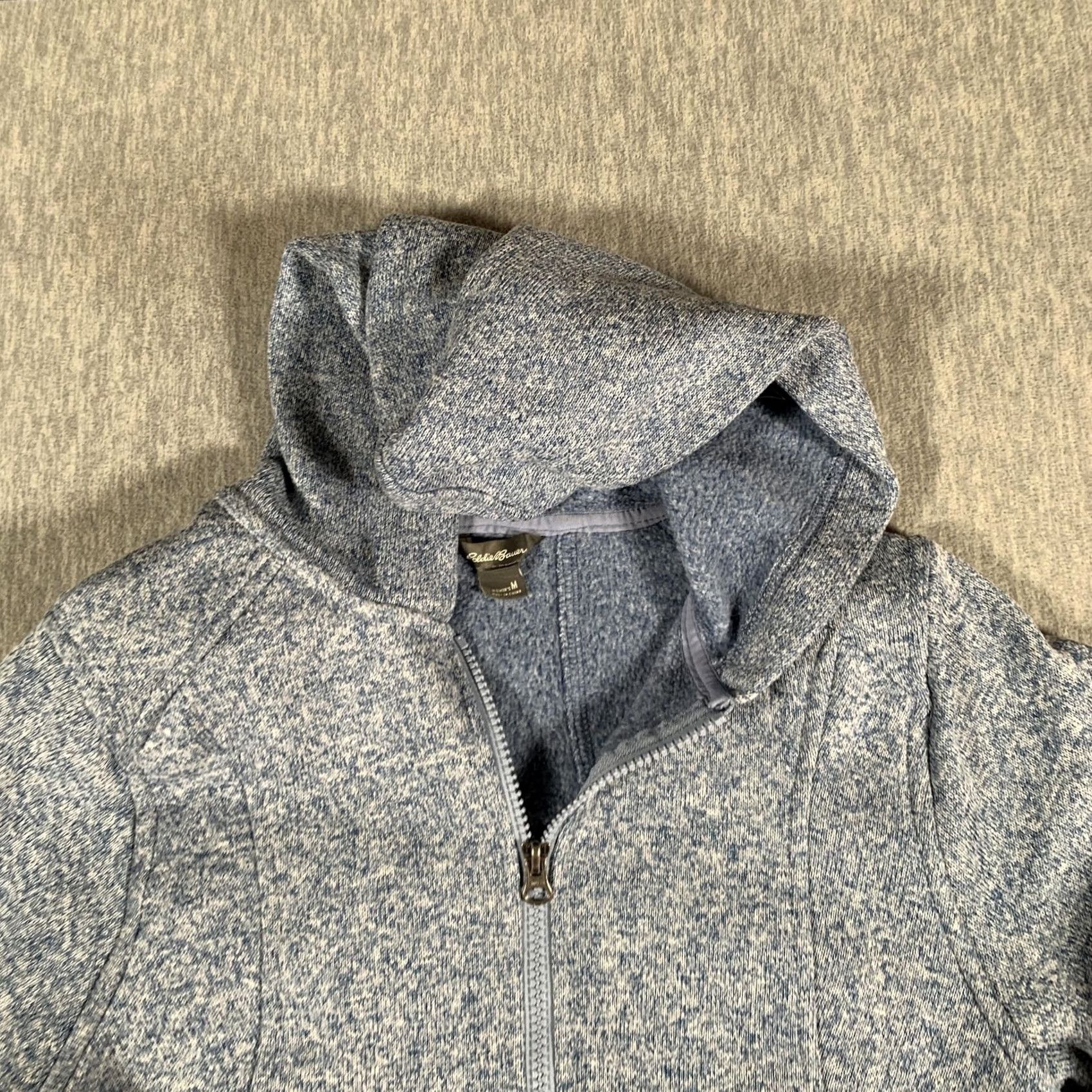 Eddie Bauer Eddie Bauer Jacket Womens Medium Blue Fleece Hooded Full Zip Thumbholes Shirt? Size M / US 6-8 / IT 42-44 - 5 Thumbnail