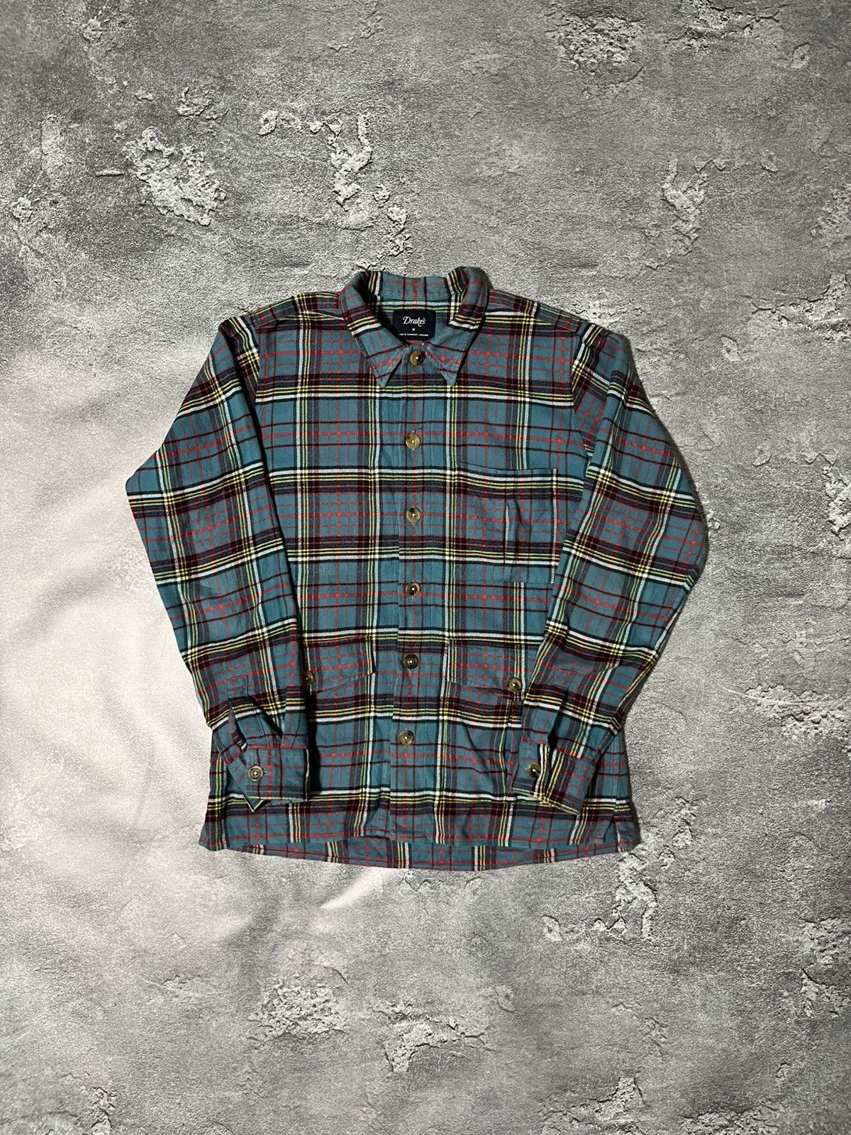 Drake's Drake’s Checked Button Up Shirt With Pocket Size US M / EU 48-50 / 2 - 1 Thumbnail
