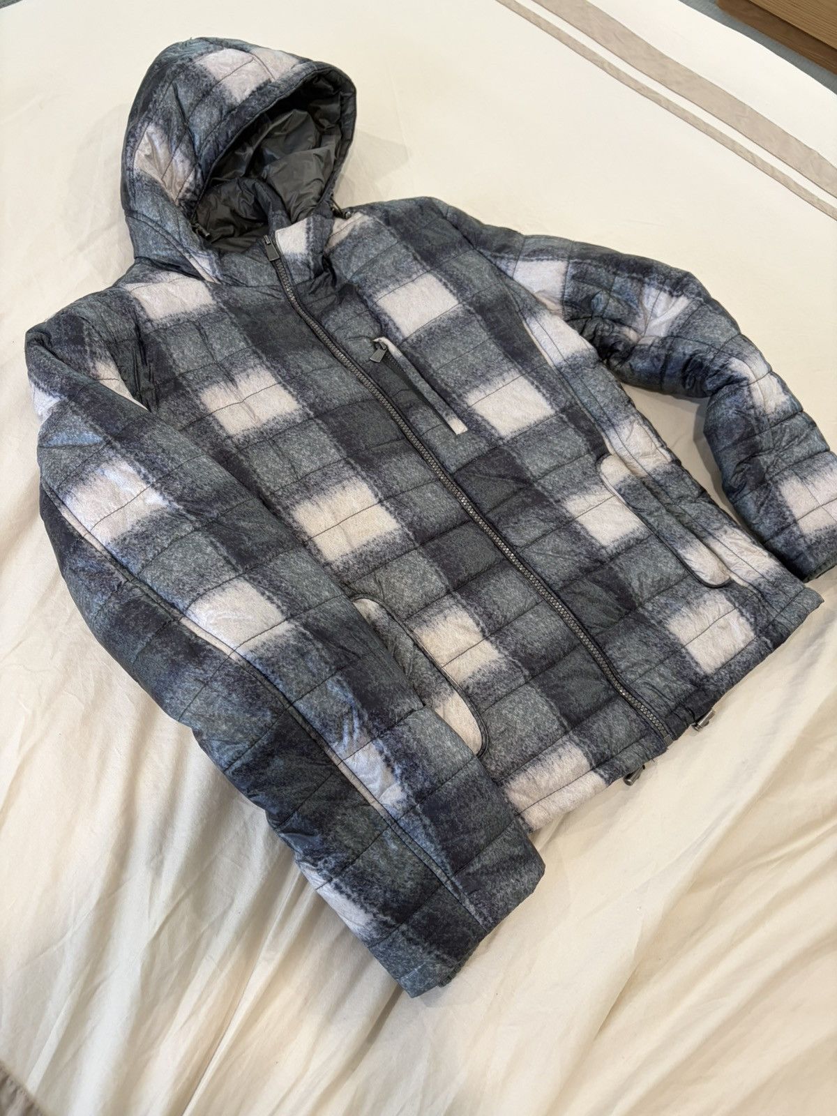 Trussardi New Trussardi puffer jacket in green/gray Size US M / EU 48-50 / 2 - 5 Thumbnail
