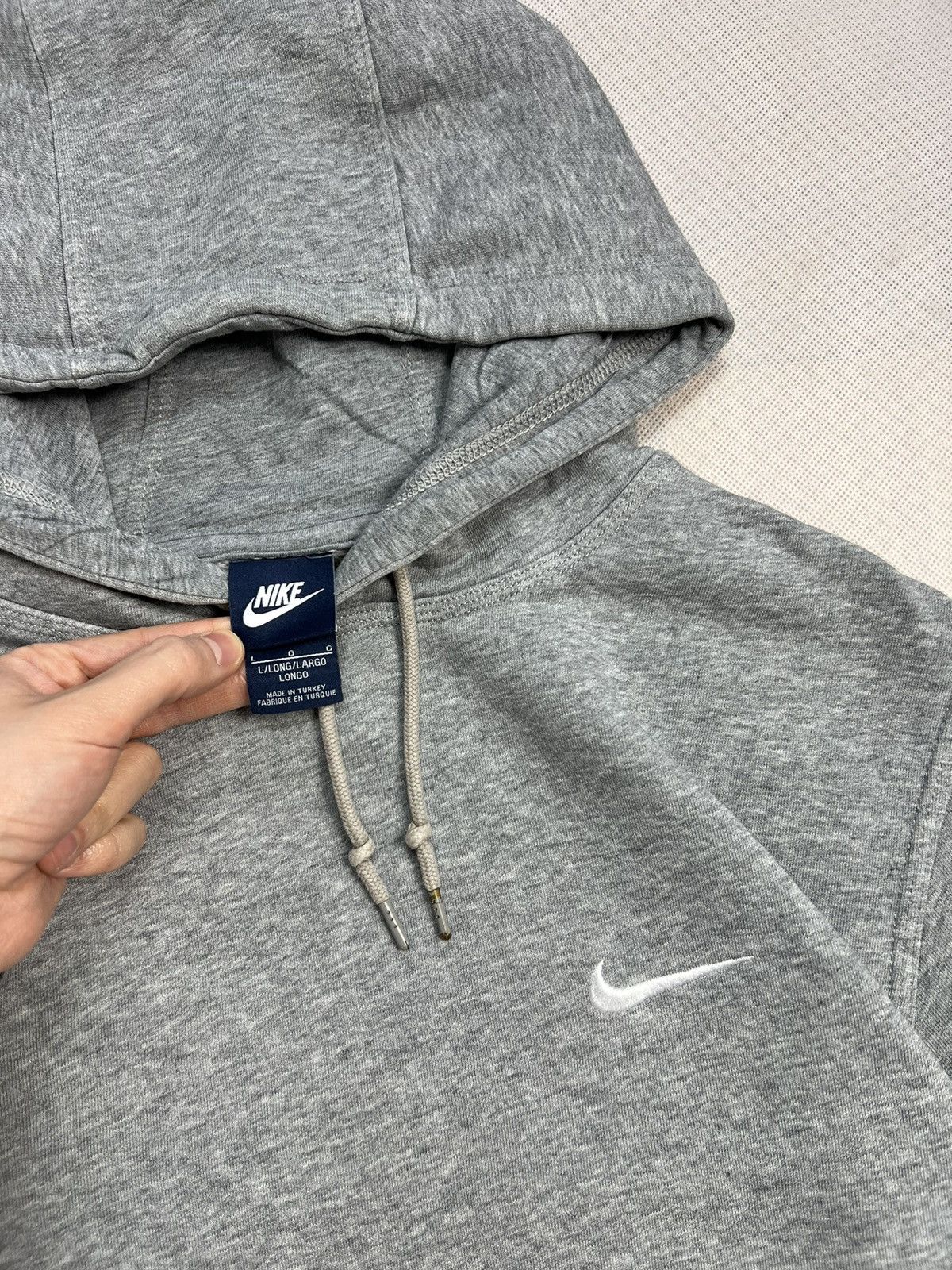 Nike Hoodie Nike small logo swoosh y2k grey Size US L / EU 52-54 / 3 - 2 Thumbnail