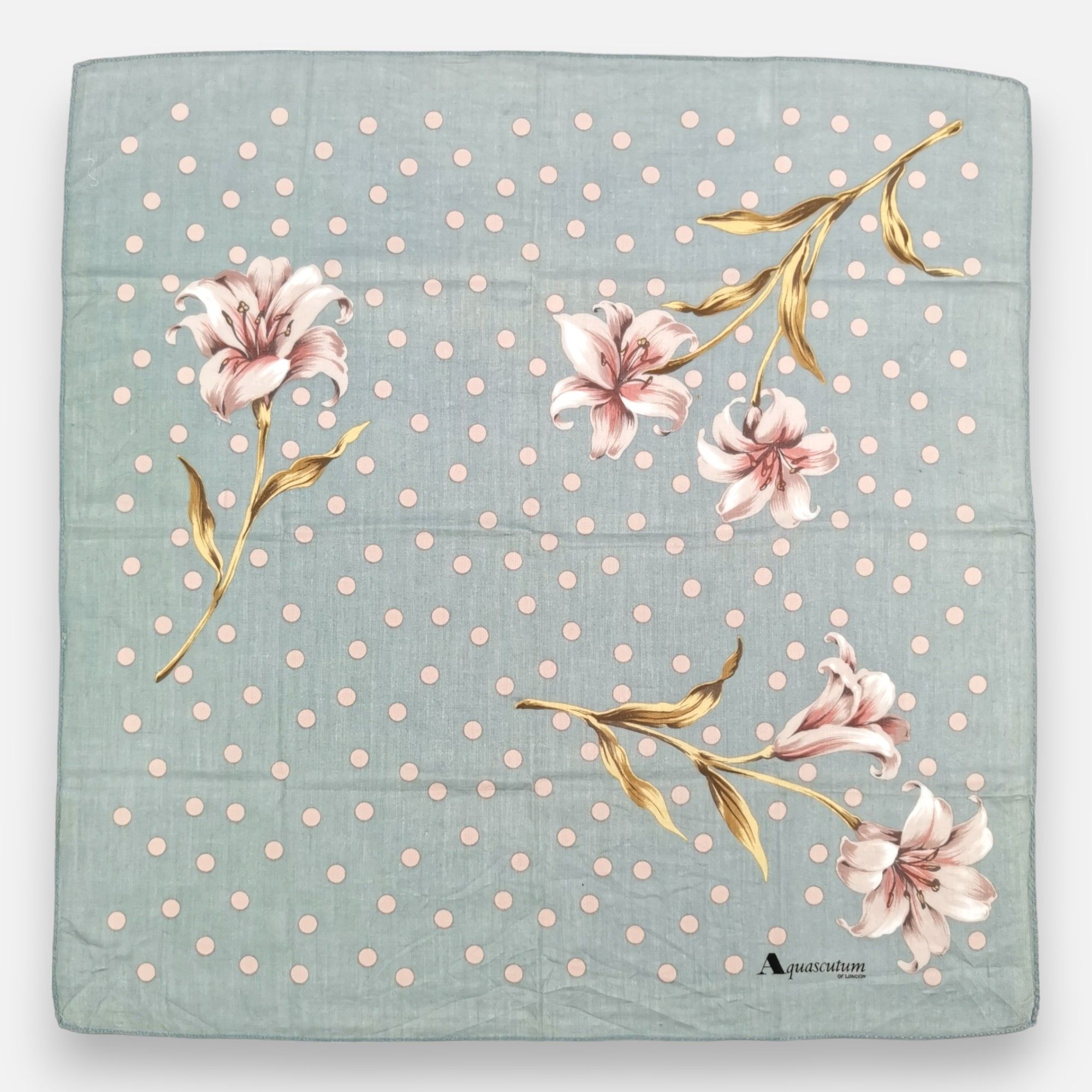 Aquascutum Vintage Aquascutum Handkerchief Pocket Square Bandana Size ONE SIZE - 3 Thumbnail