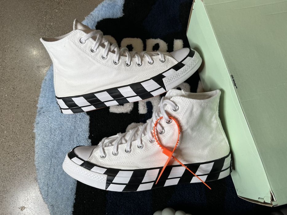 Converse x off outlet white grailed