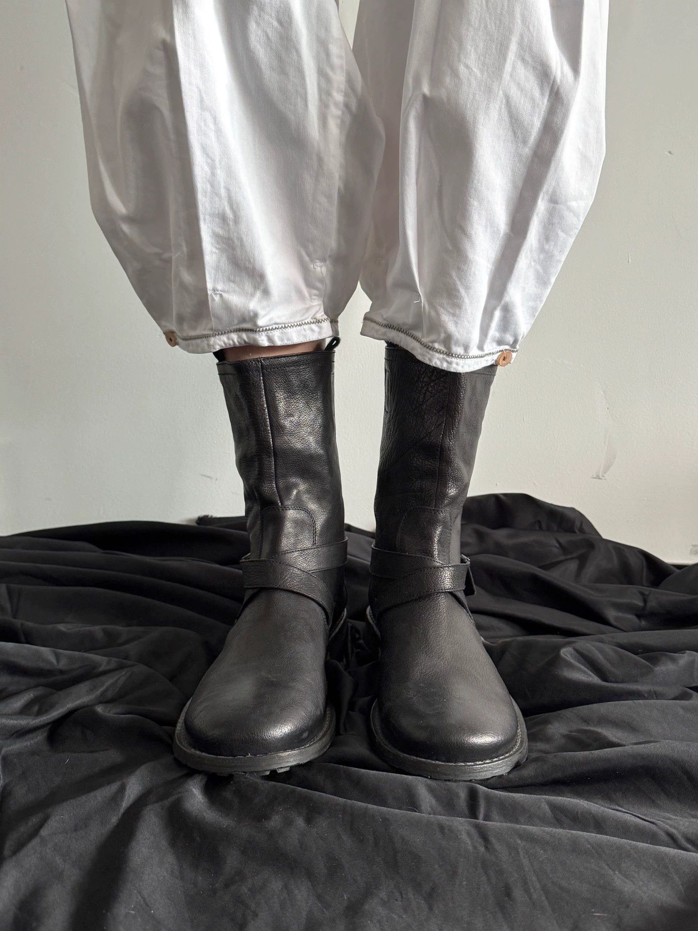 Other Italian Brand Cowhide Strap Boots Size 41 Near New Size US 8 / EU 41 - 3 Thumbnail