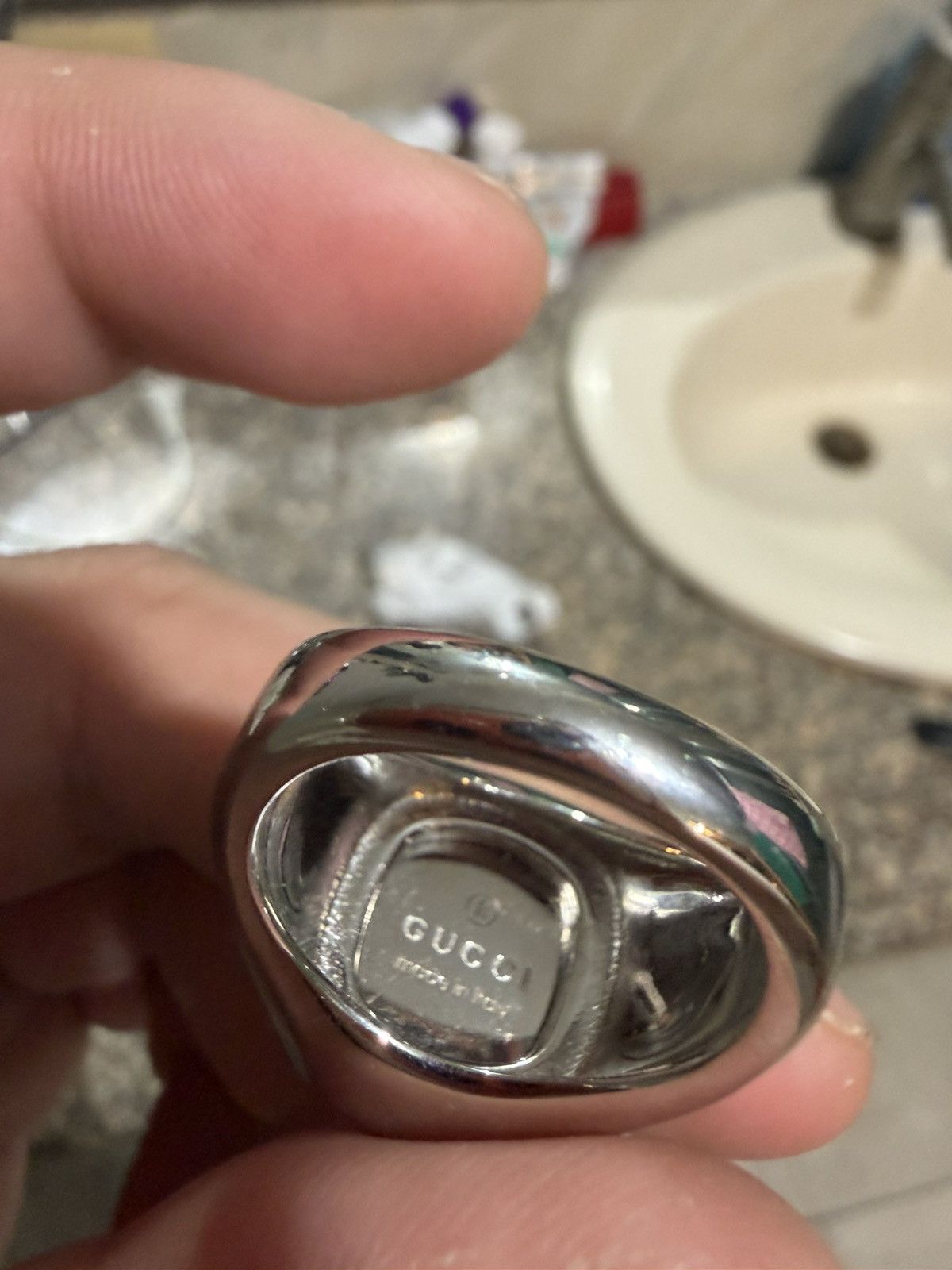 Gucci Gucci la famiglia Demna signet ring Size ONE SIZE - 7 Thumbnail