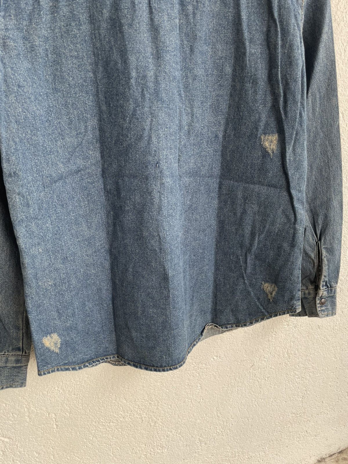 Maison Margiela 2000s Moncler Denim Shirt Distressed Y2K Ifsix Hysteric Size S / US 4 / IT 40 - 10 Thumbnail