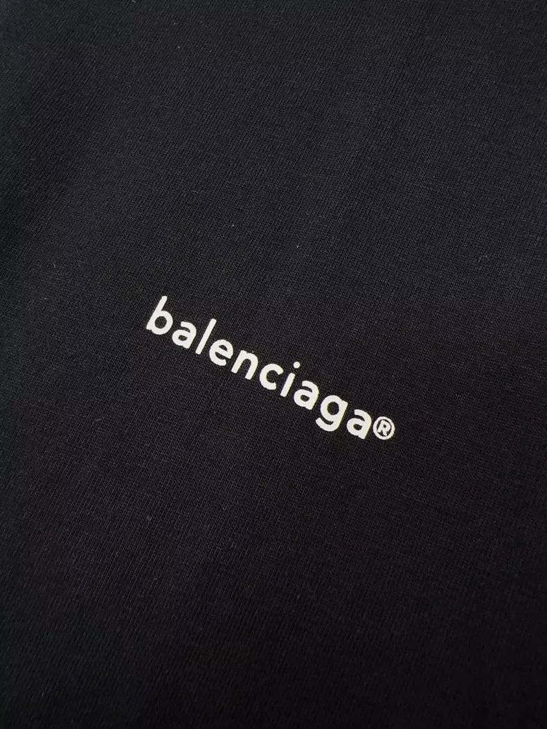 Balenciaga Balenciaga Black Logo Short Sleeve TShirt-2506 Size S / US 4 / IT 40 - 3 Thumbnail