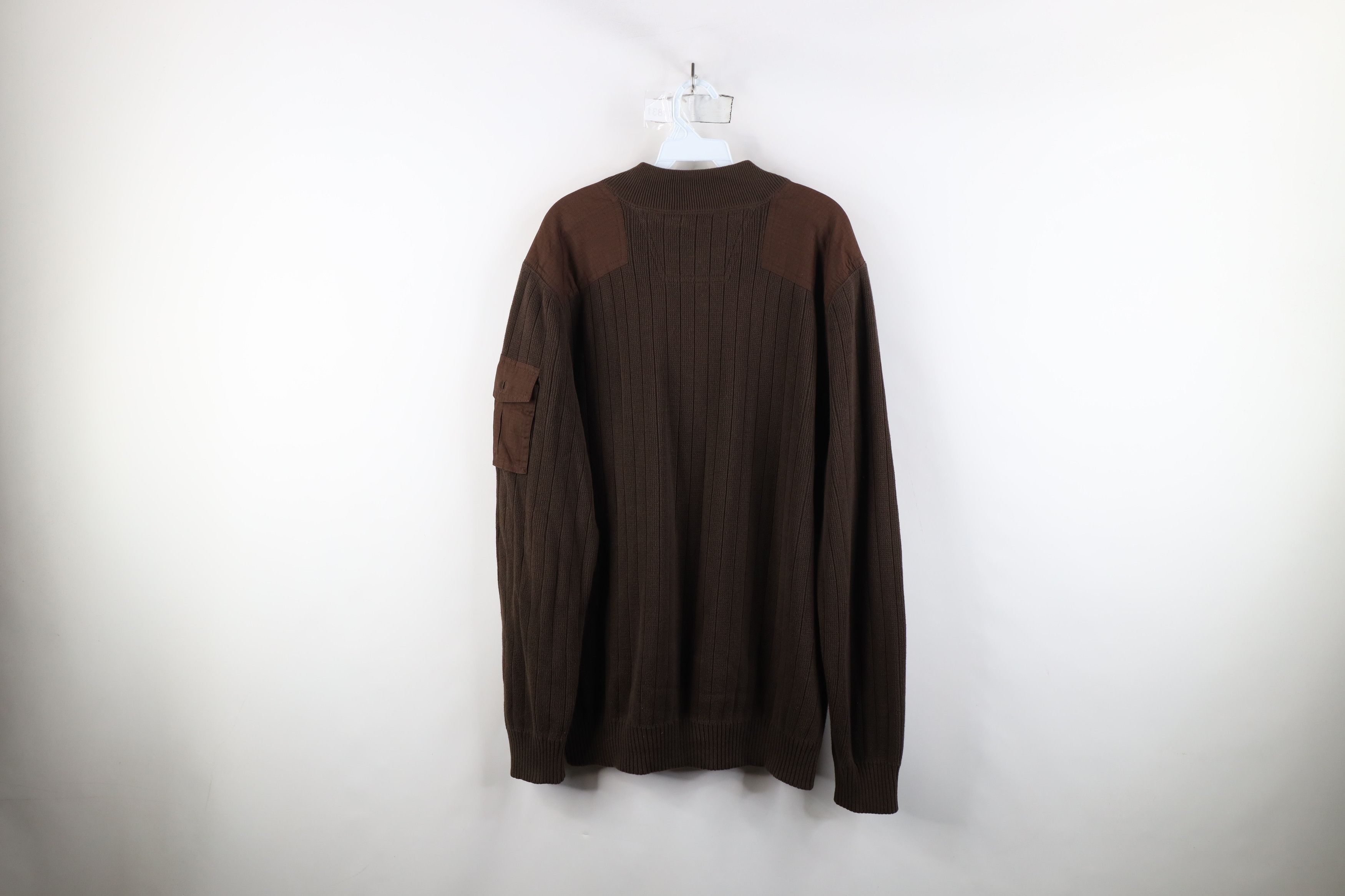 Eddie Bauer × Vintage Vintage Eddie Bauer Heavyweight Knit Commando Sweater Brown Size US XL / EU 56 / 4 - 11 Thumbnail