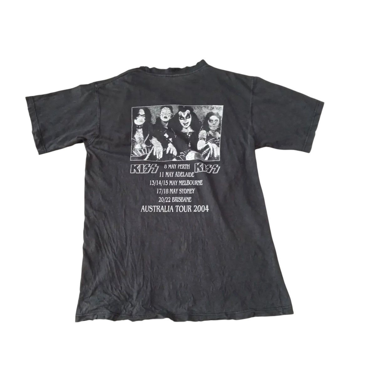 Vintage Vintage Kiss Australia Tour 2004 T-Shirt Band Thrashed Size US M / EU 48-50 / 2 - 2 Thumbnail
